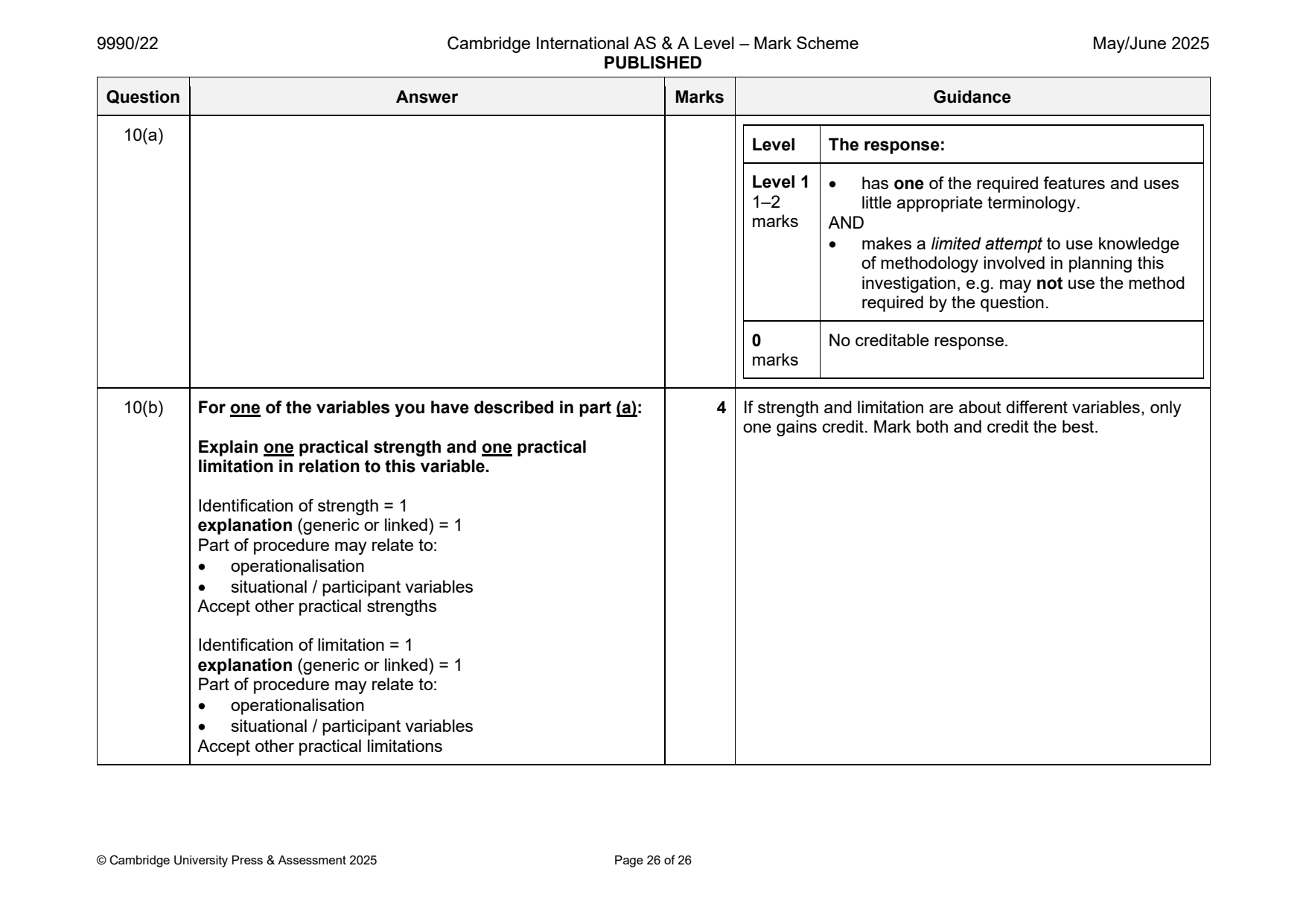9990-2025-mj-22-q10 official mark scheme page