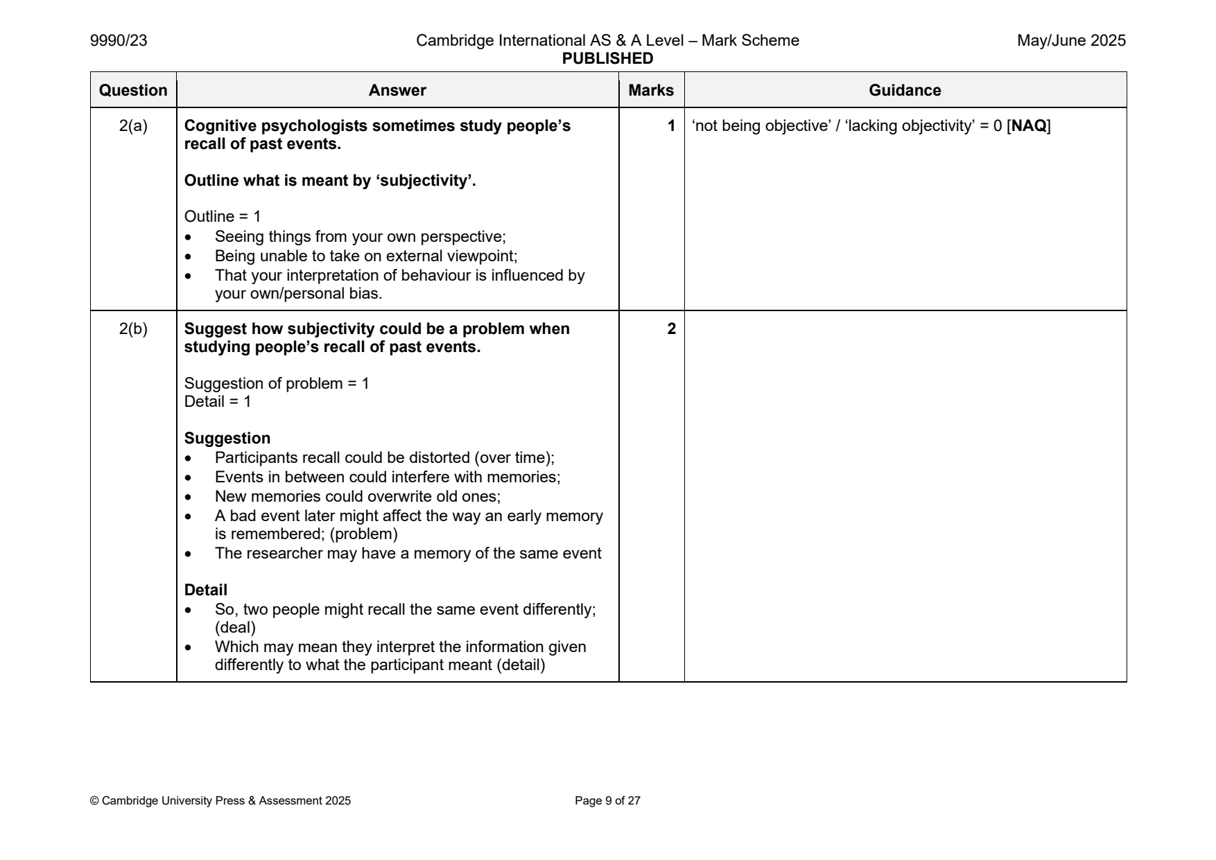 9990-2025-mj-23-q02 official mark scheme page