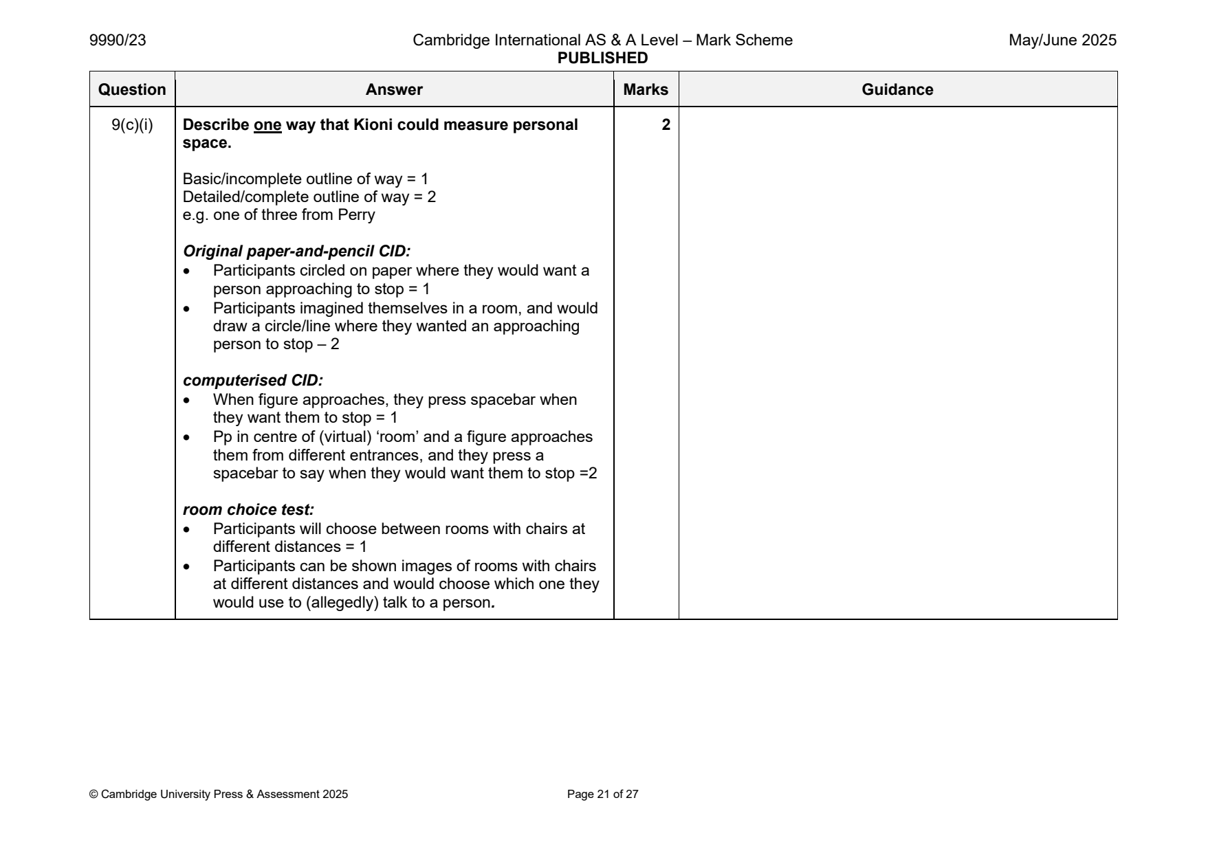 9990-2025-mj-23-q09 official mark scheme page