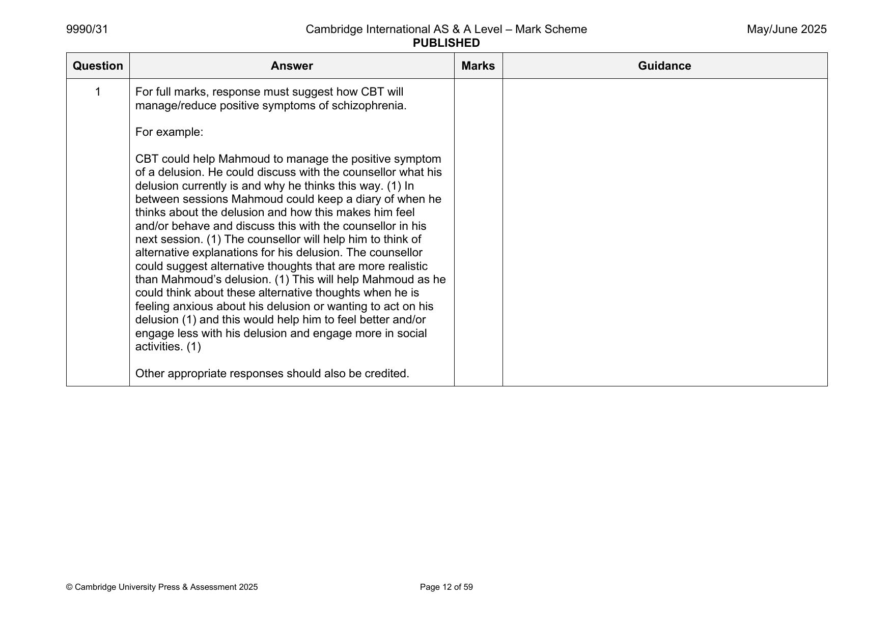 9990-2025-mj-31-q01 official mark scheme page