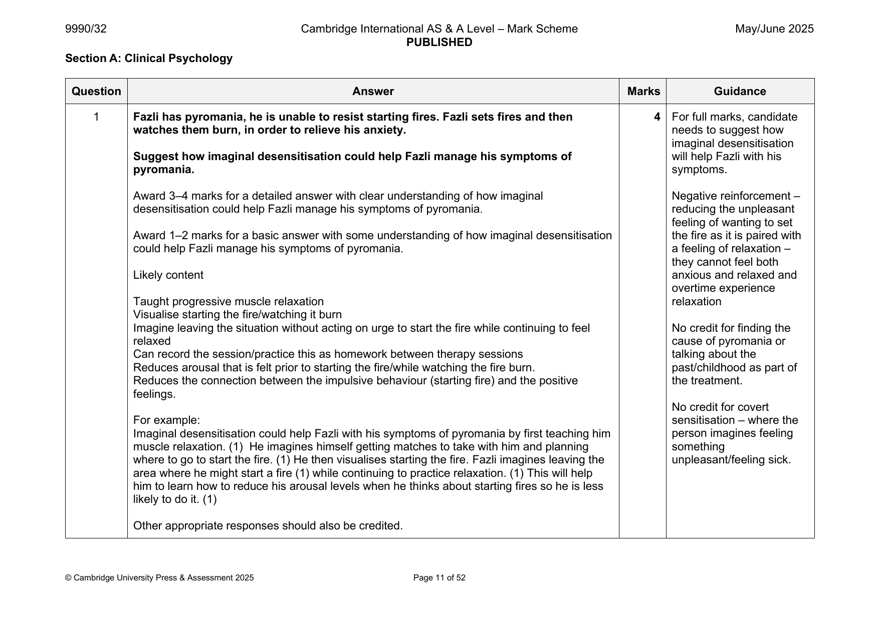 9990-2025-mj-32-q01 official mark scheme page