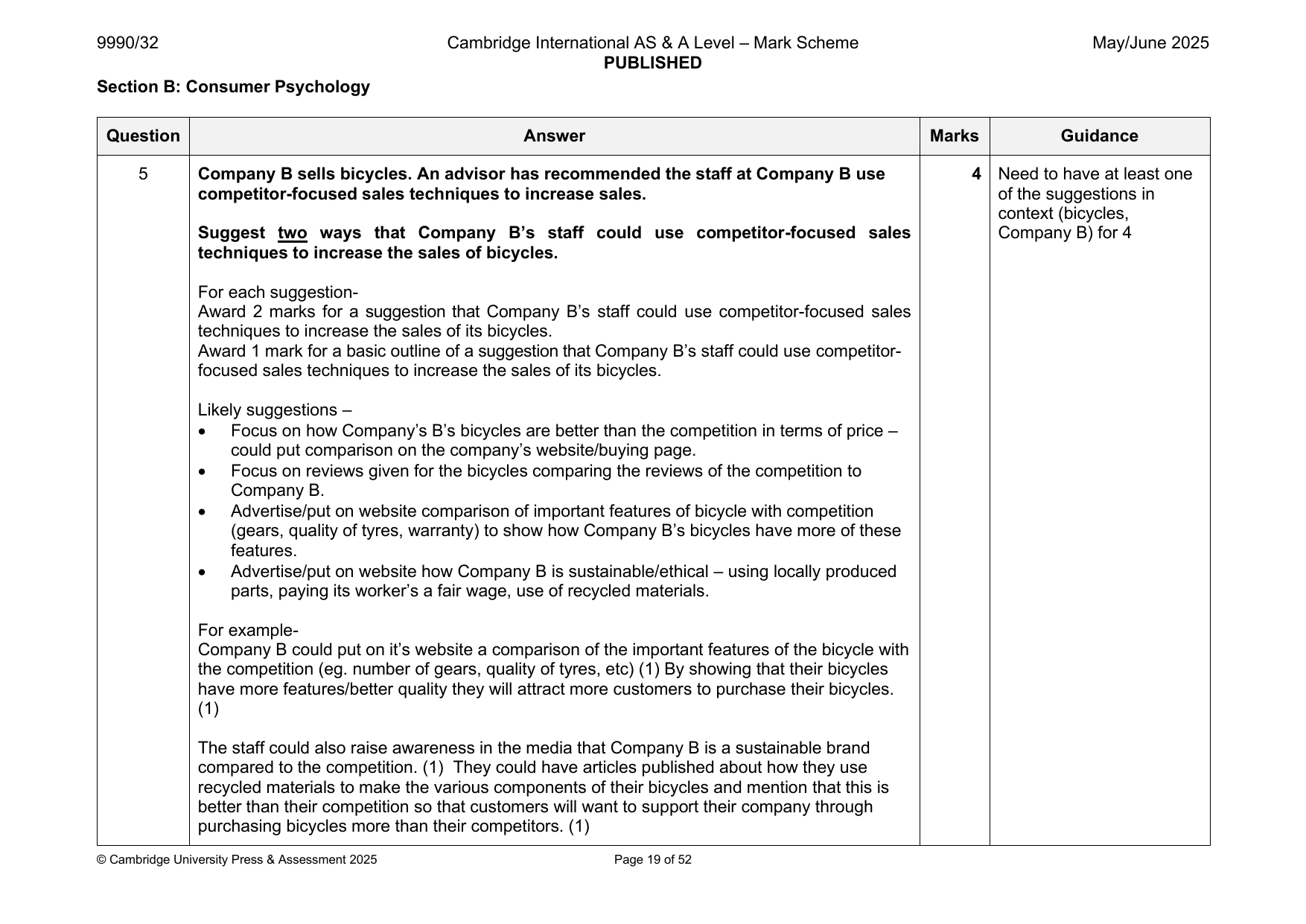 9990-2025-mj-32-q05 official mark scheme page