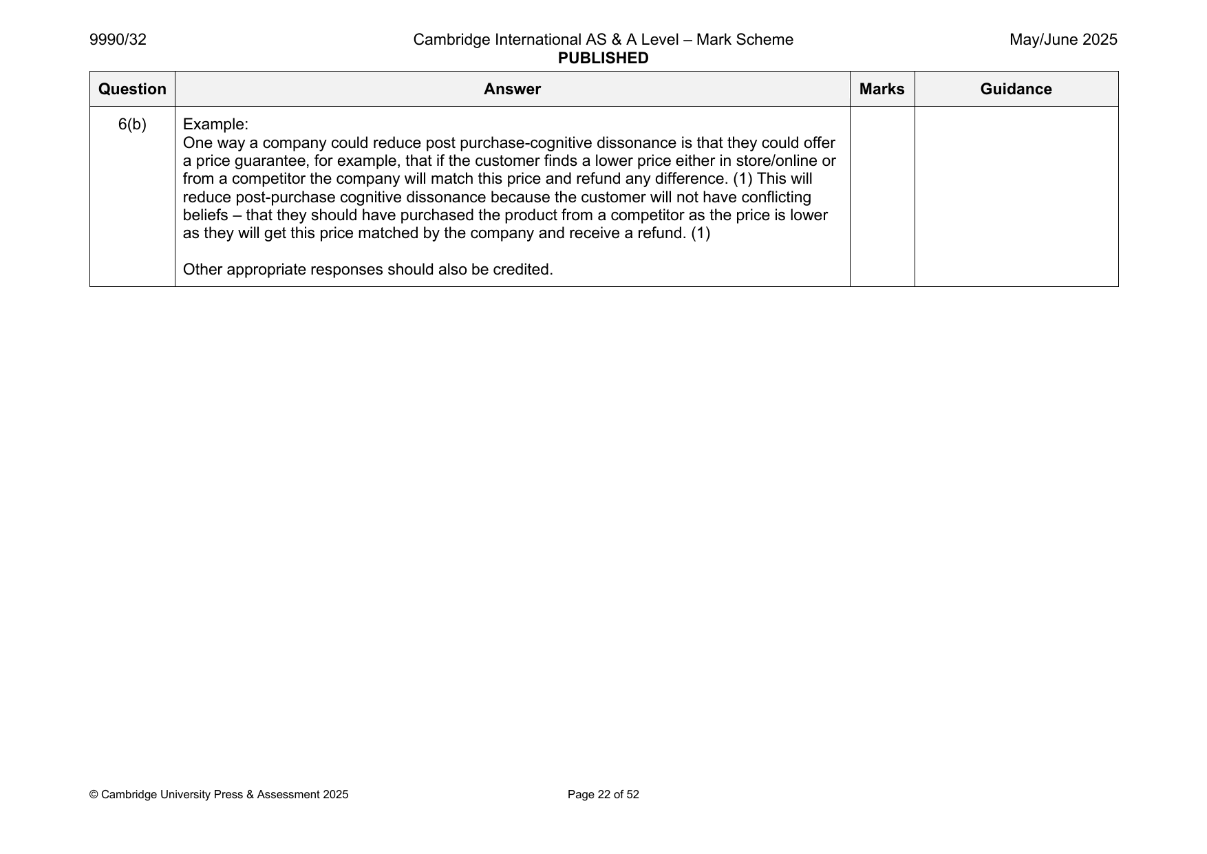 9990-2025-mj-32-q06 official mark scheme page