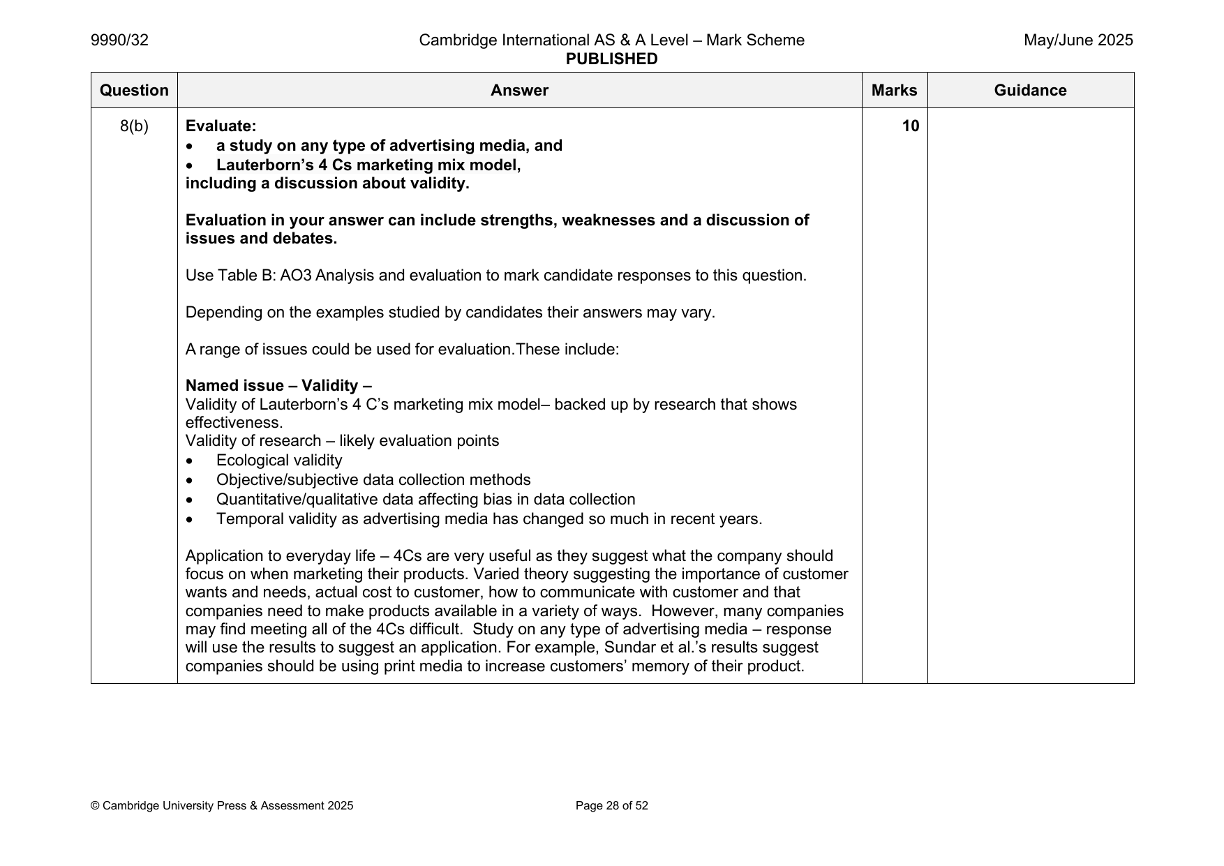 9990-2025-mj-32-q08 official mark scheme page