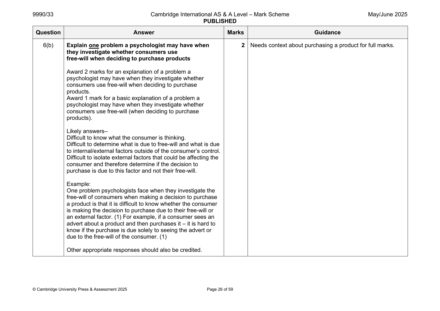 9990-2025-mj-33-q06 official mark scheme page