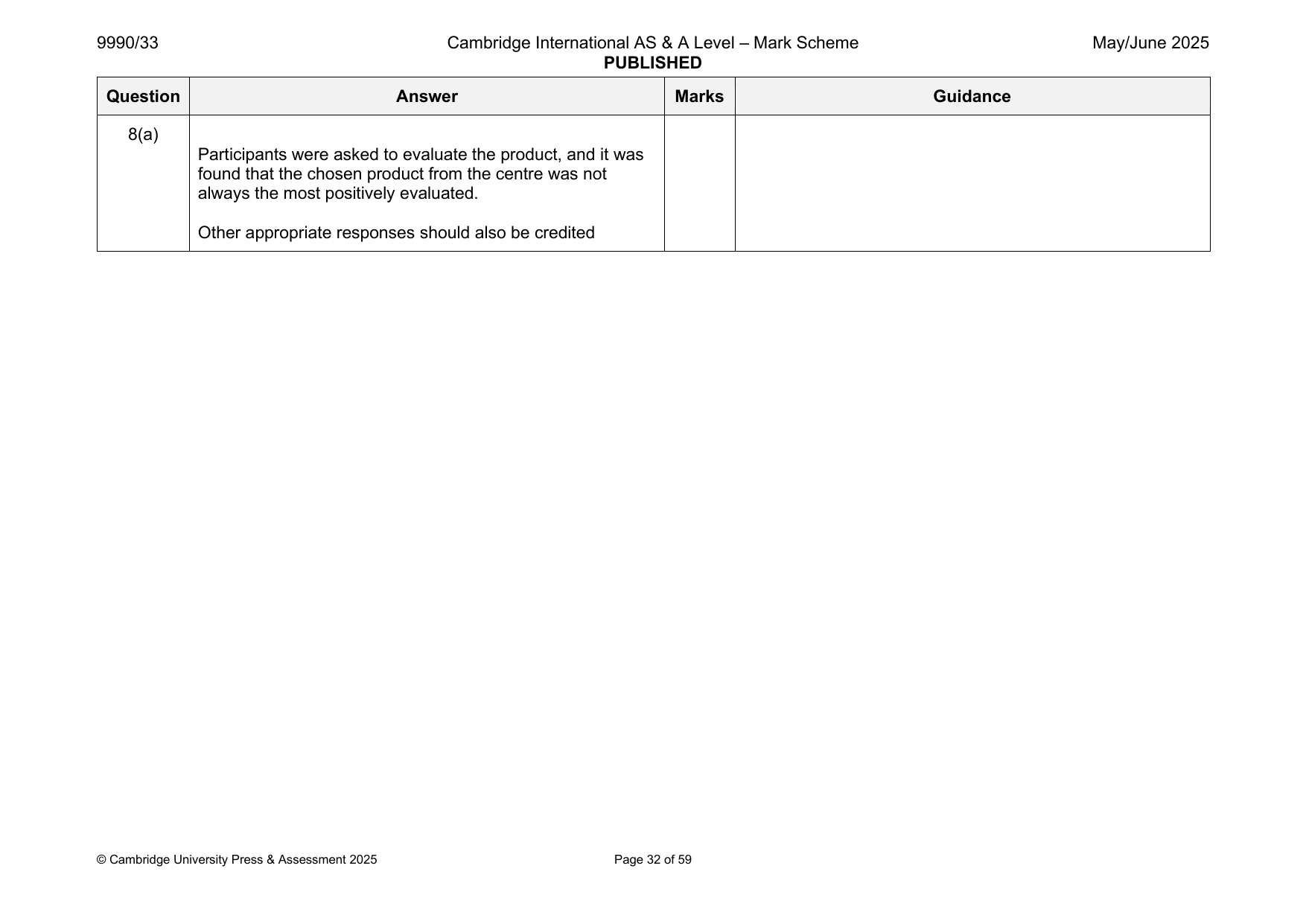 9990-2025-mj-33-q08 official mark scheme page