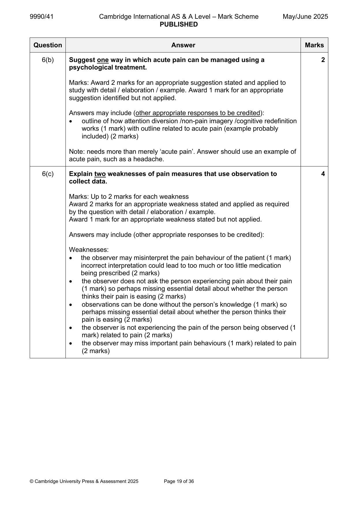9990-2025-mj-41-q06 official mark scheme page