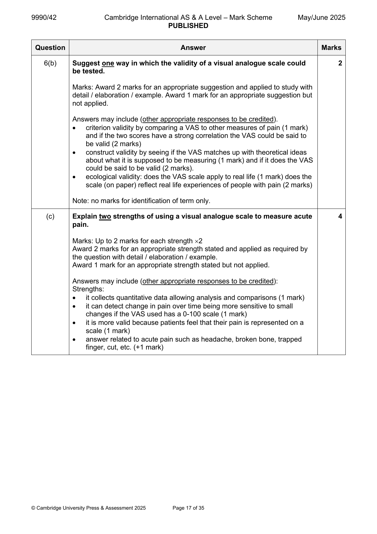9990-2025-mj-42-q06 official mark scheme page