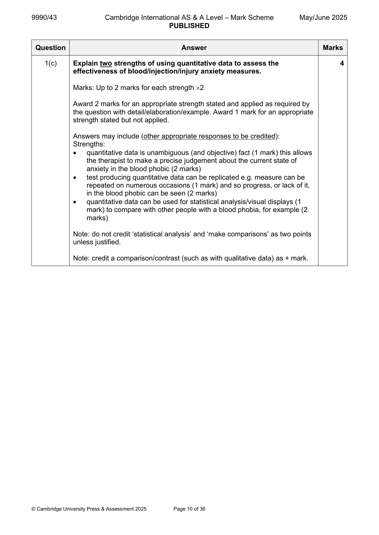 9990-2025-mj-43-q02 official mark scheme page