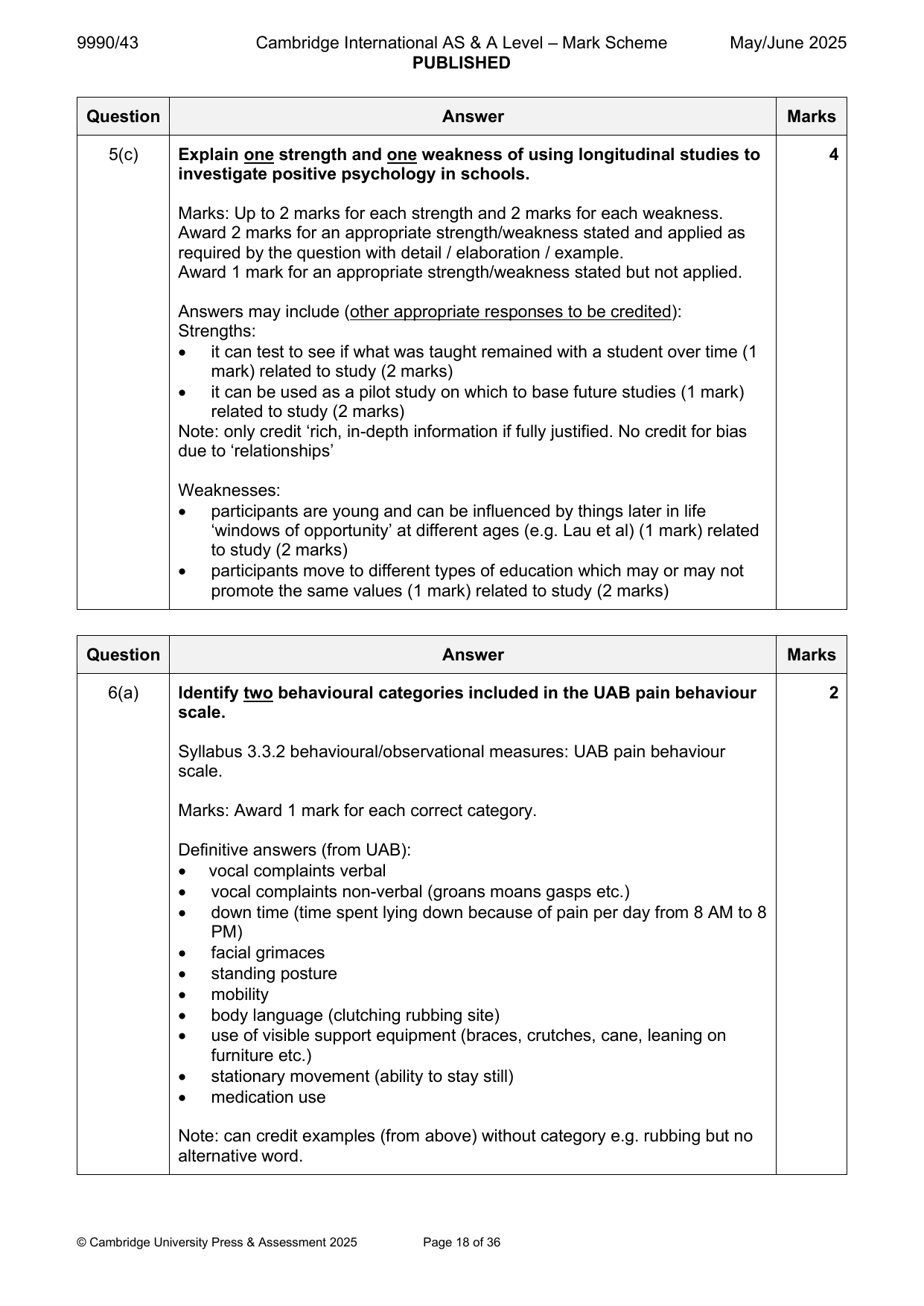 9990-2025-mj-43-q06 official mark scheme page