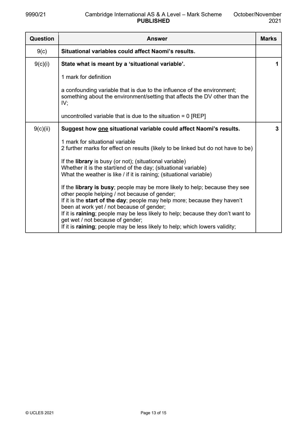 9990-2021-on-21-q09 official mark scheme page