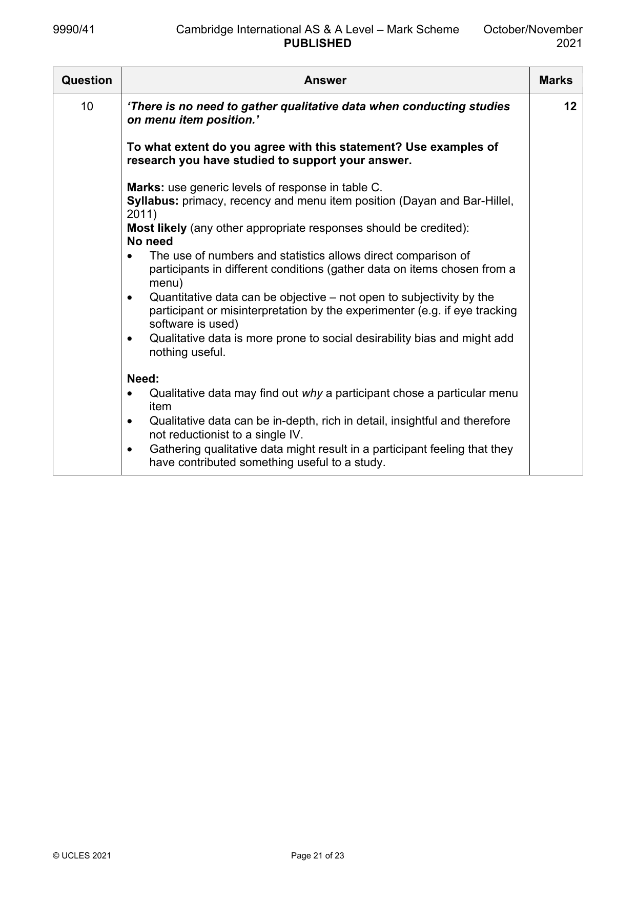 9990-2021-on-41-q10 official mark scheme page