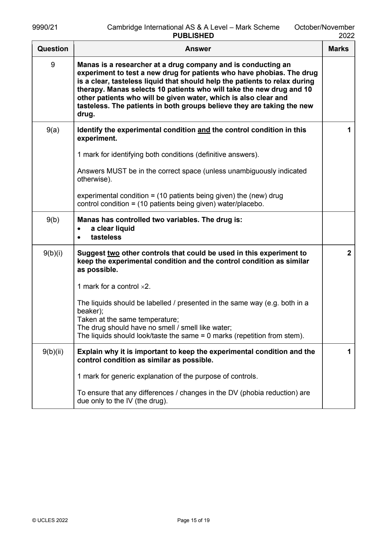 9990-2022-on-21-q09 official mark scheme page
