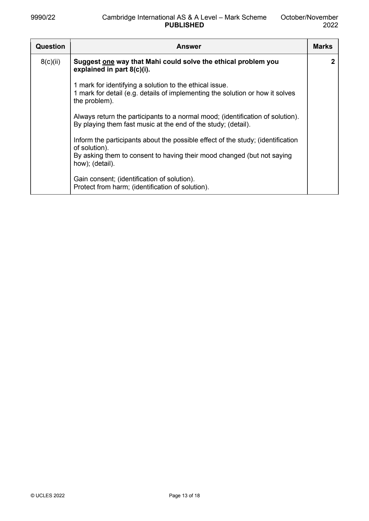9990-2022-on-22-q08 official mark scheme page