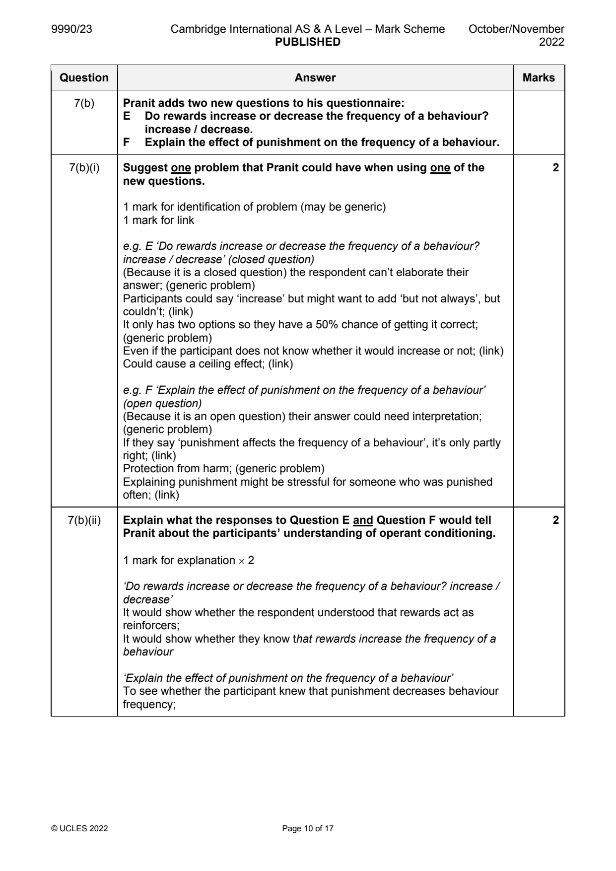 9990-2022-on-23-q07 official mark scheme page