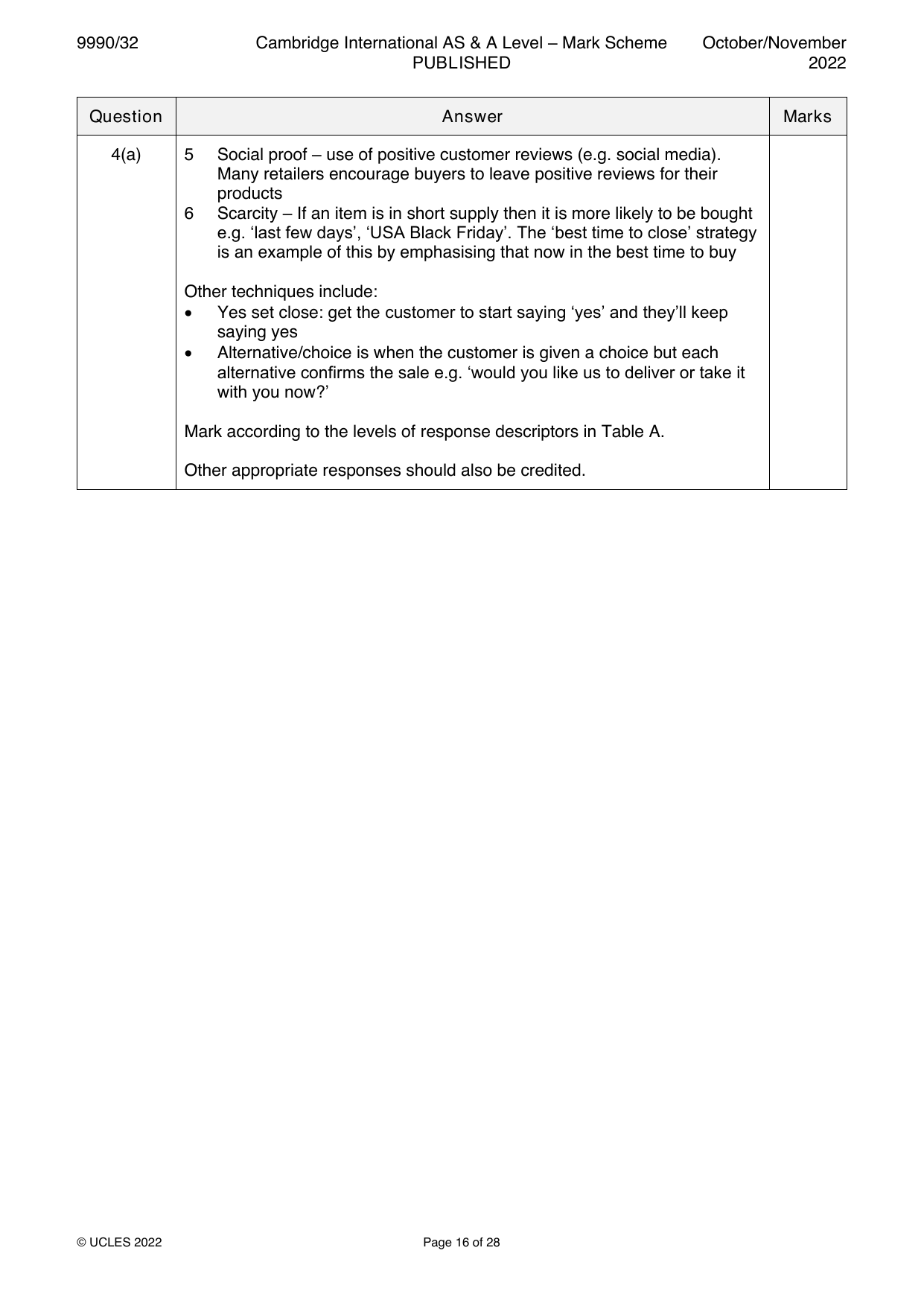9990-2022-on-32-q04 official mark scheme page