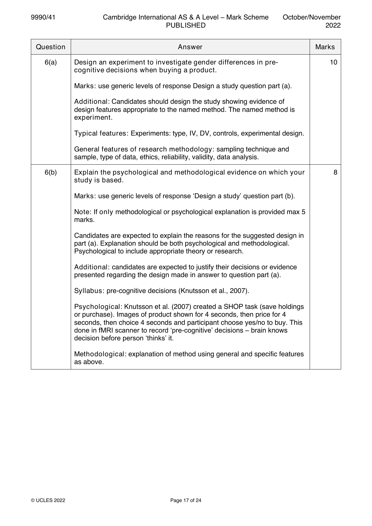 9990-2022-on-41-q06 official mark scheme page