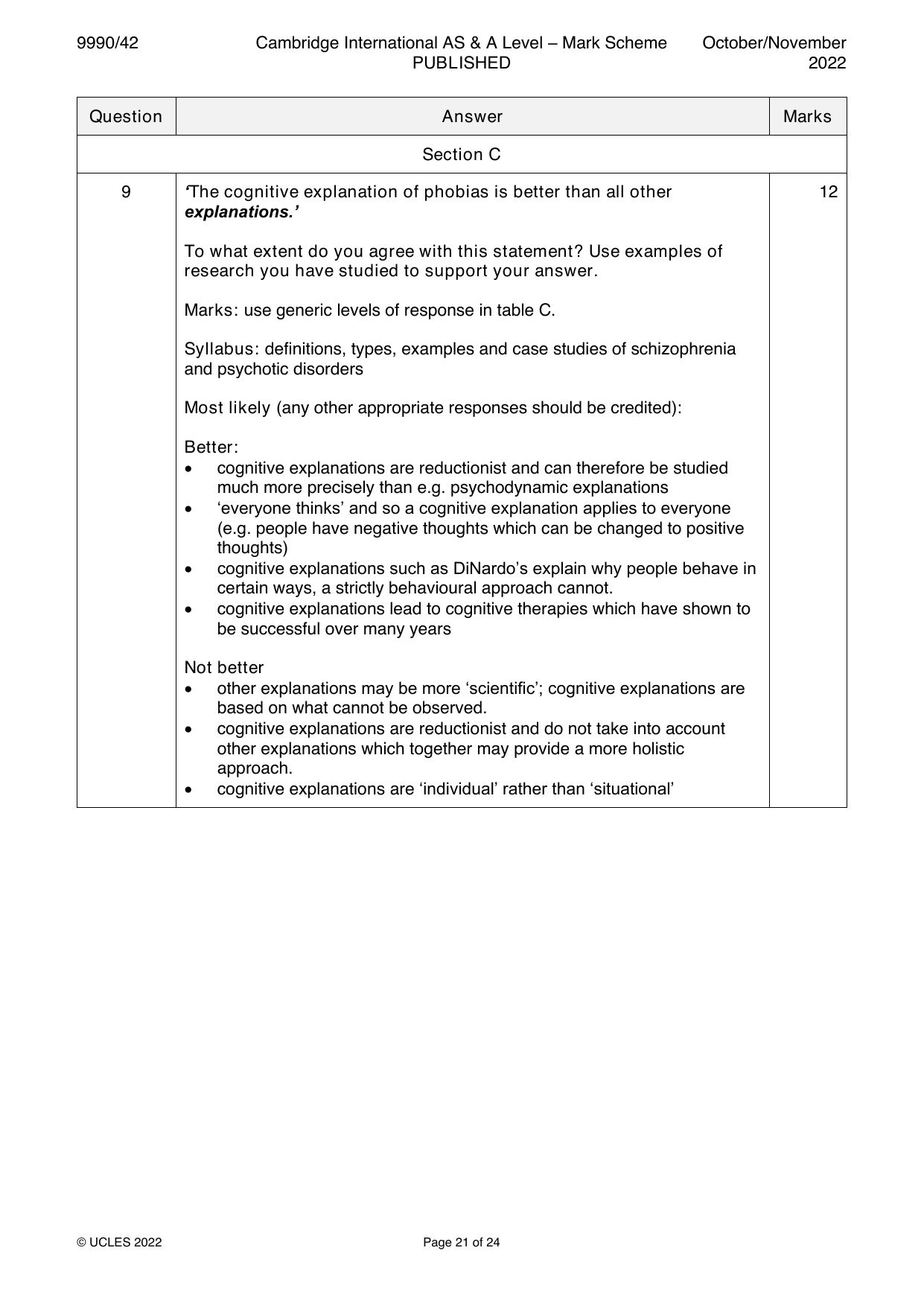 9990-2022-on-42-q09 official mark scheme page