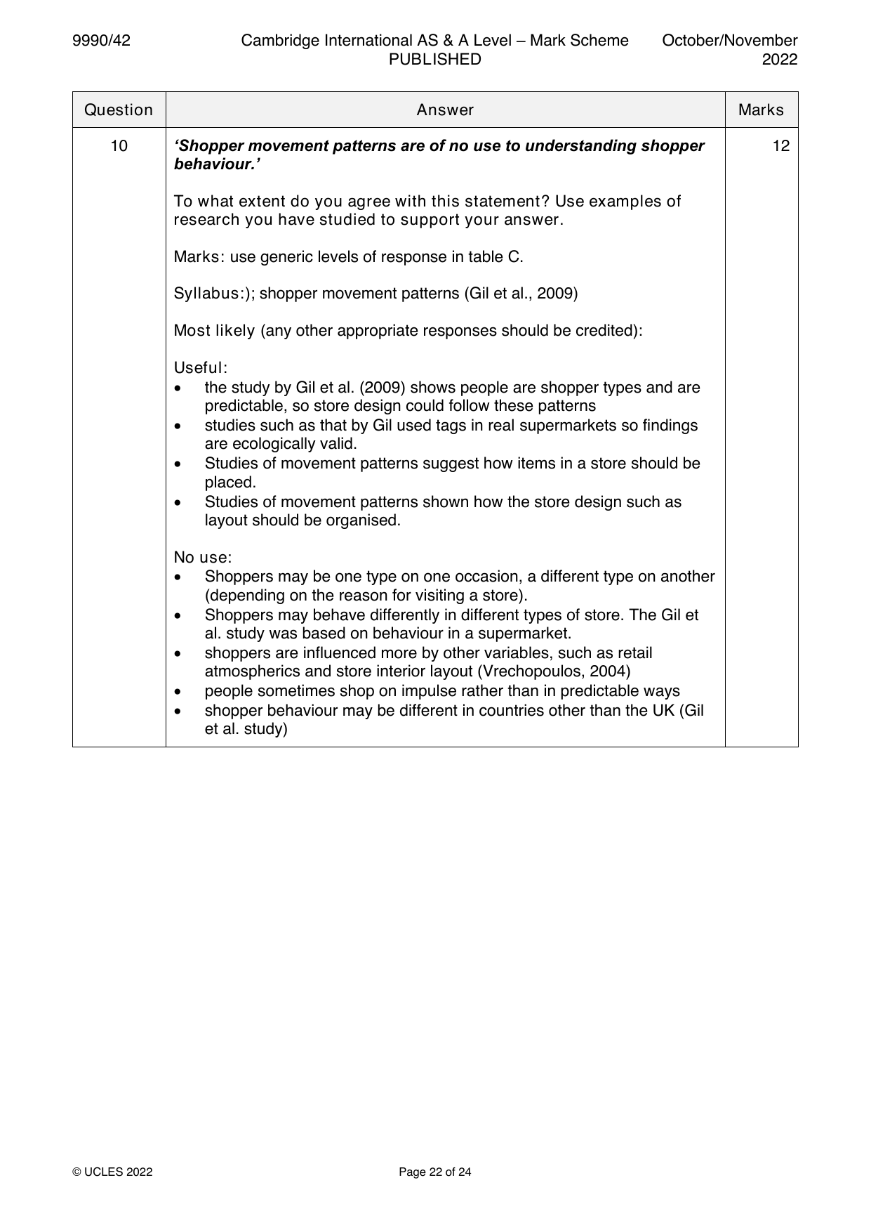9990-2022-on-42-q10 official mark scheme page