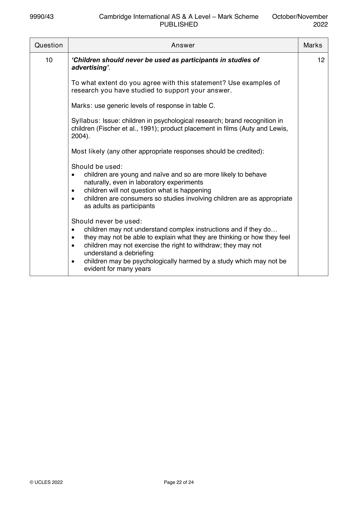 9990-2022-on-43-q10 official mark scheme page