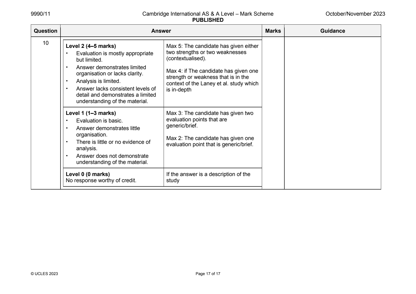 9990-2023-on-11-q10 official mark scheme page