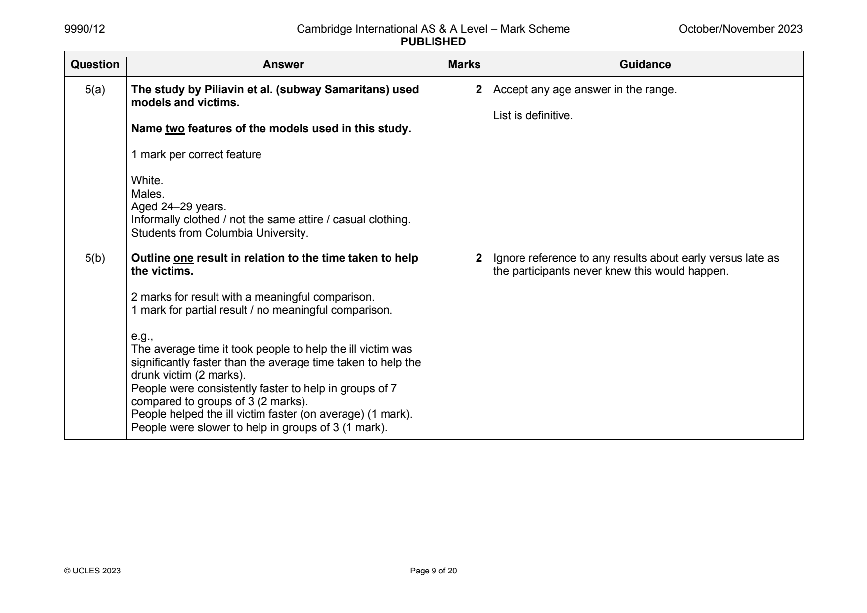 9990-2023-on-12-q05 official mark scheme page