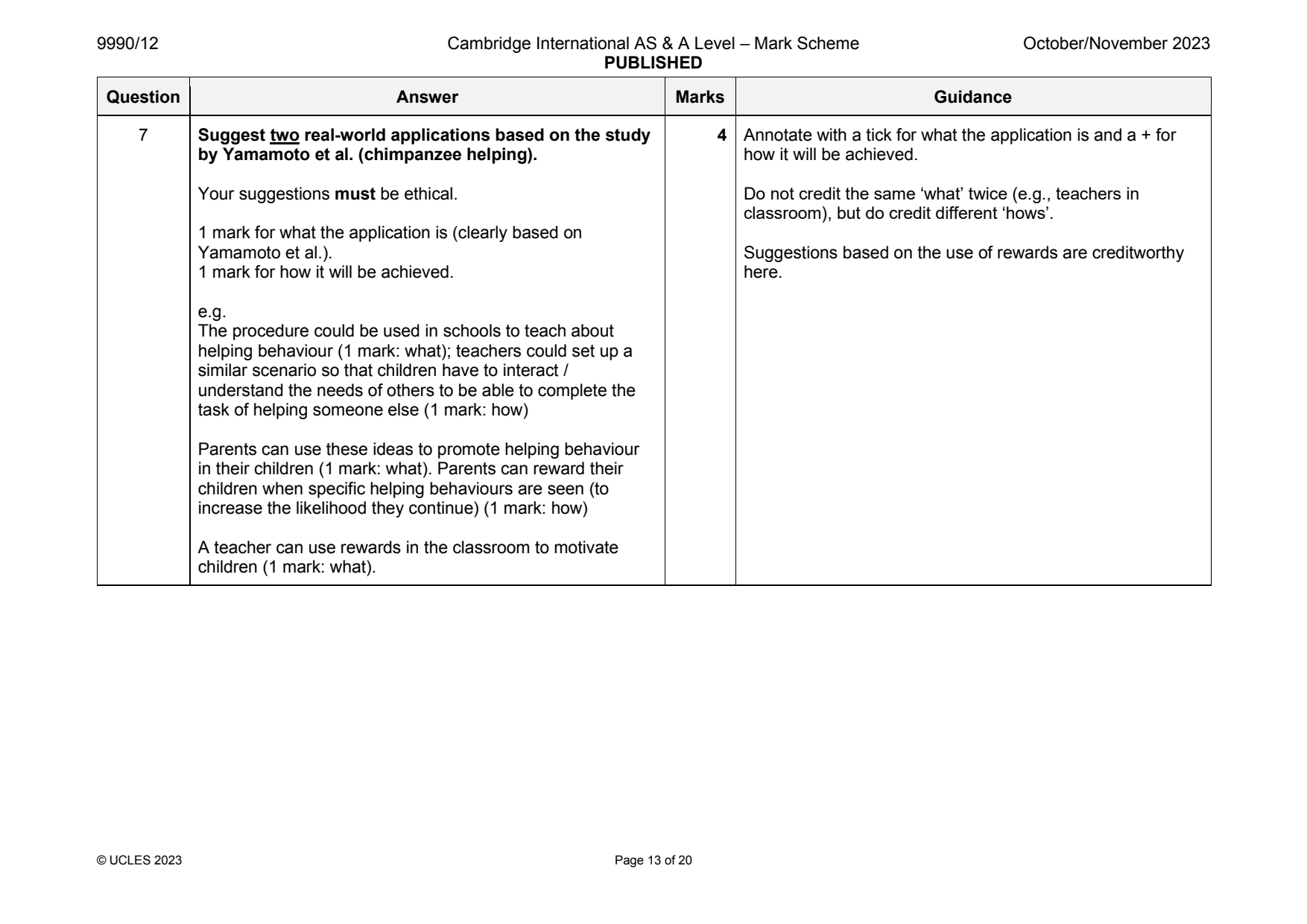 9990-2023-on-12-q07 official mark scheme page