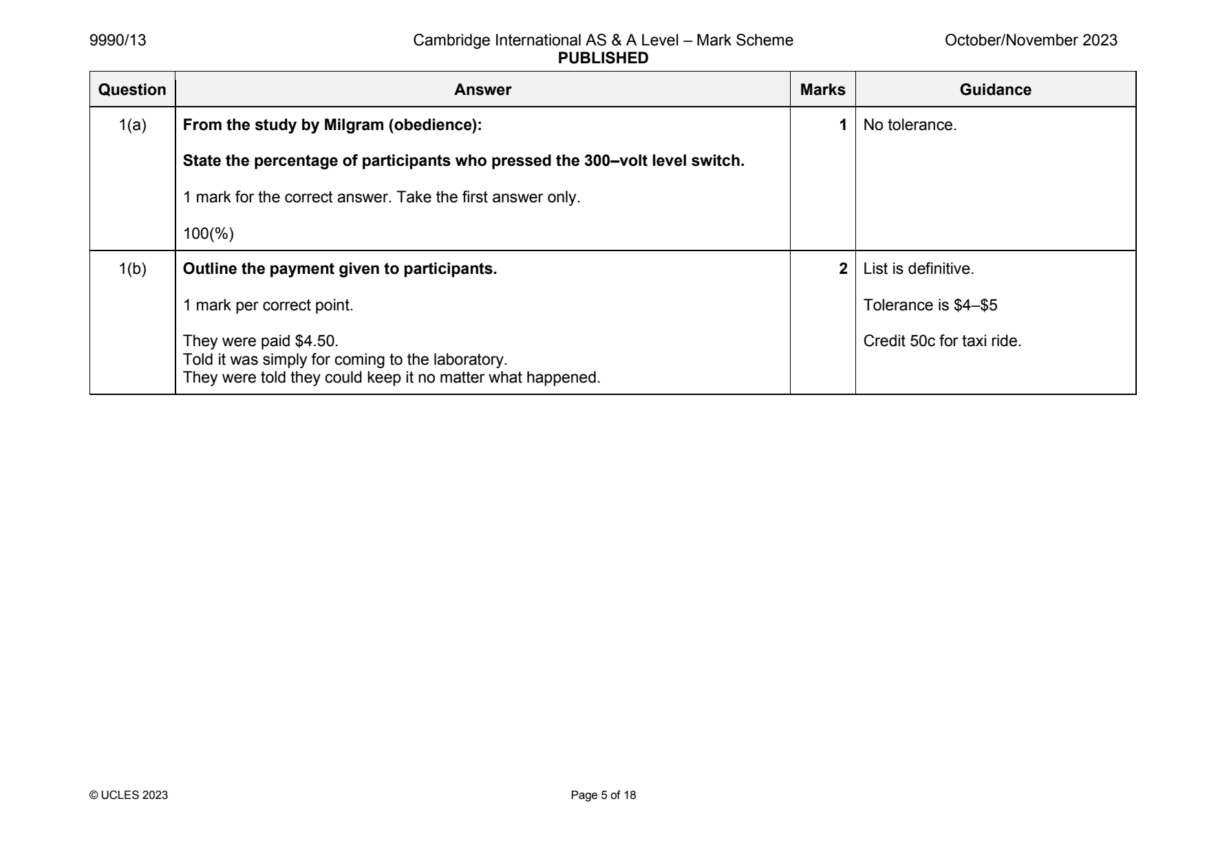 9990-2023-on-13-q01 official mark scheme page