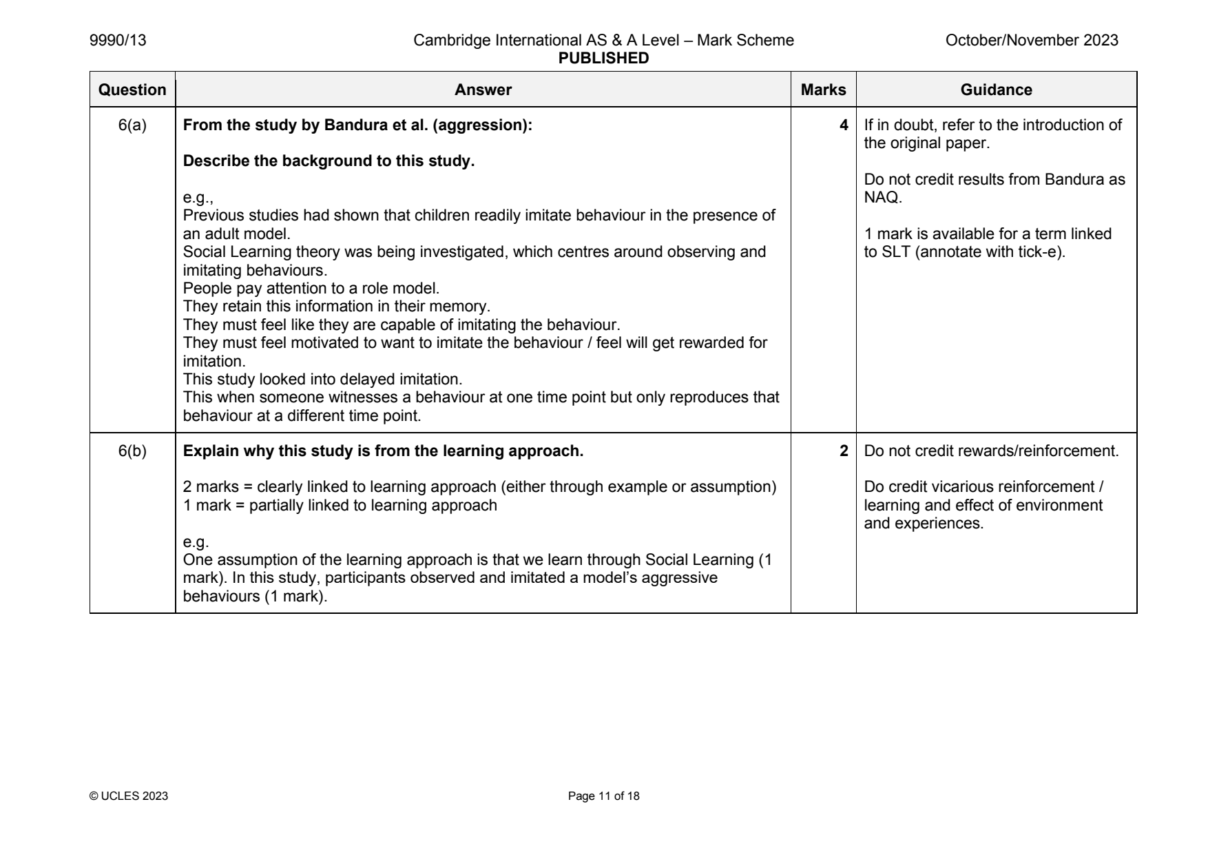9990-2023-on-13-q06 official mark scheme page