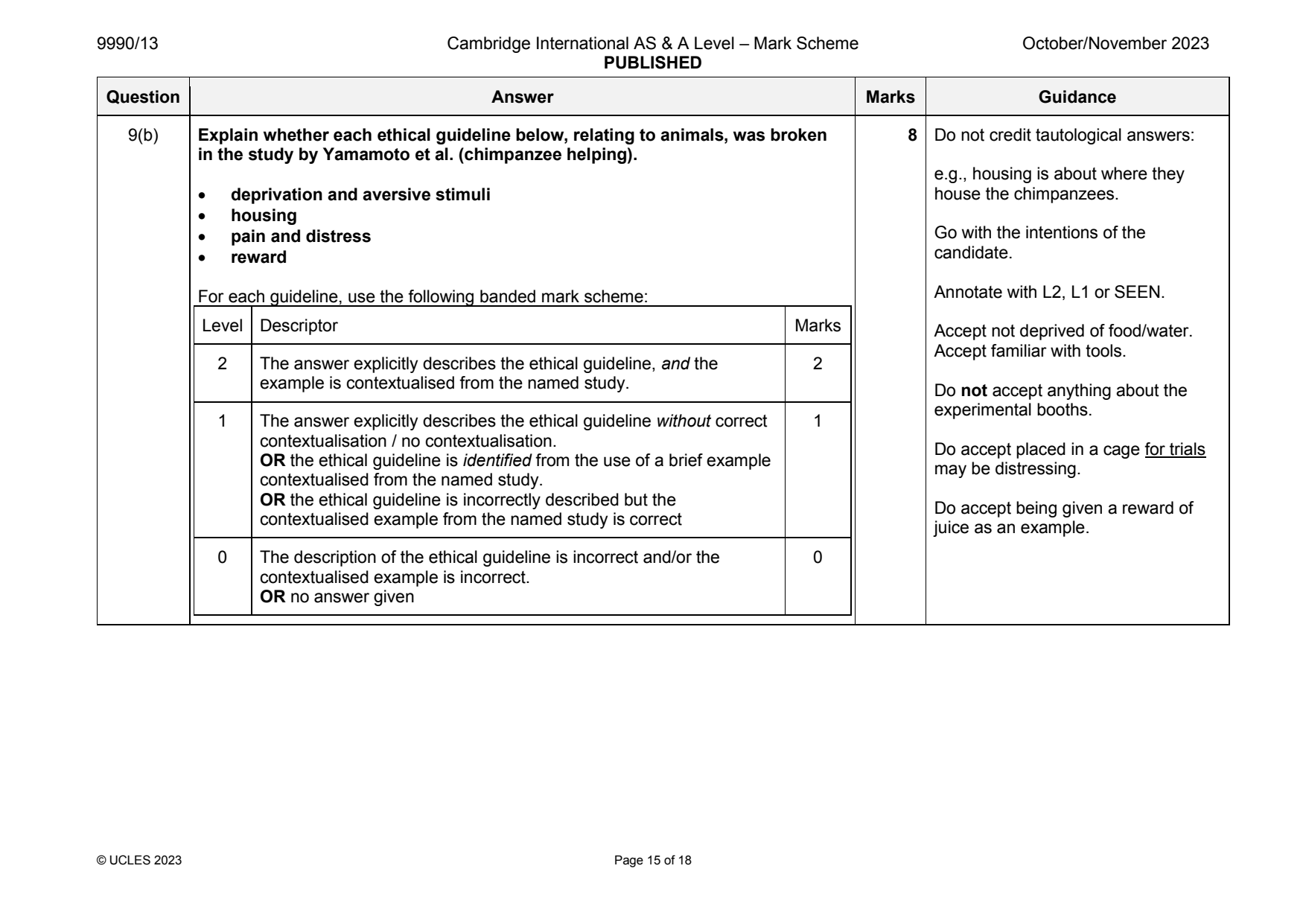 9990-2023-on-13-q09 official mark scheme page