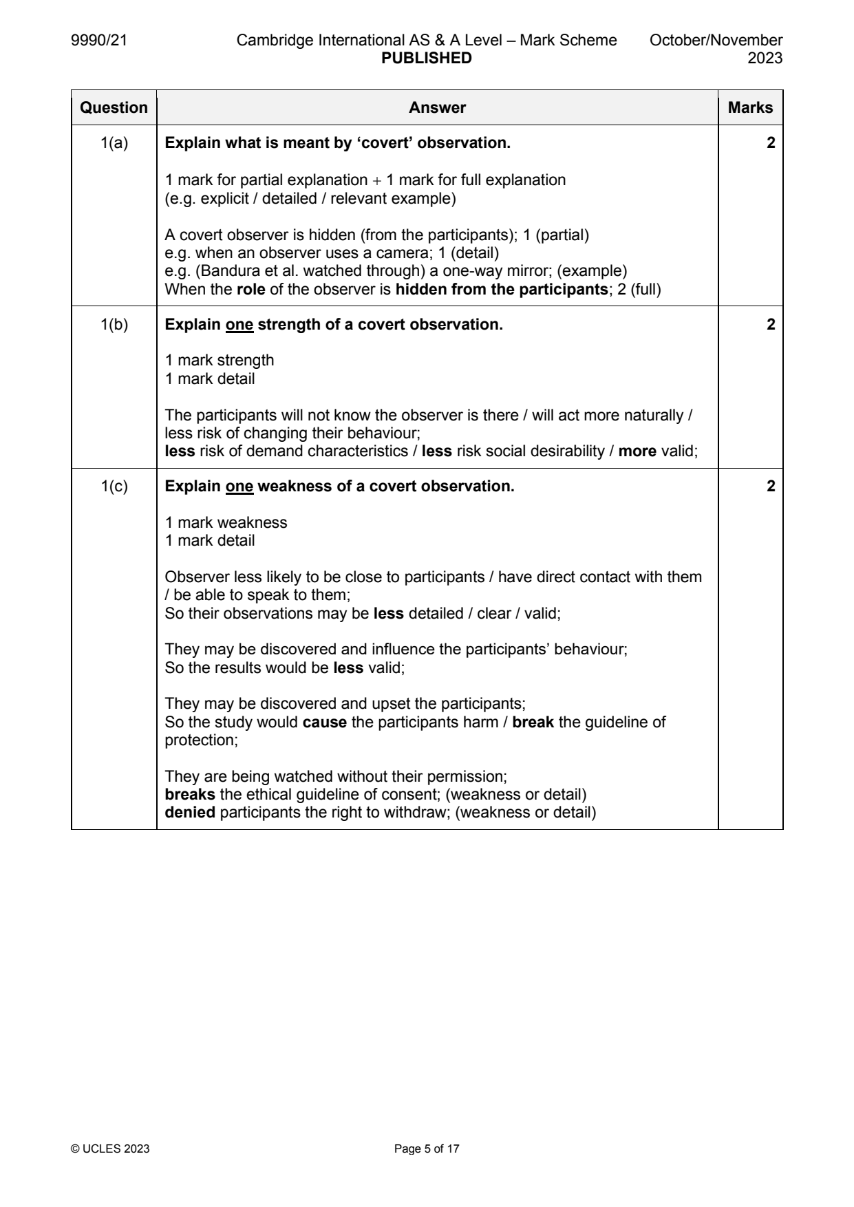 9990-2023-on-21-q01 official mark scheme page