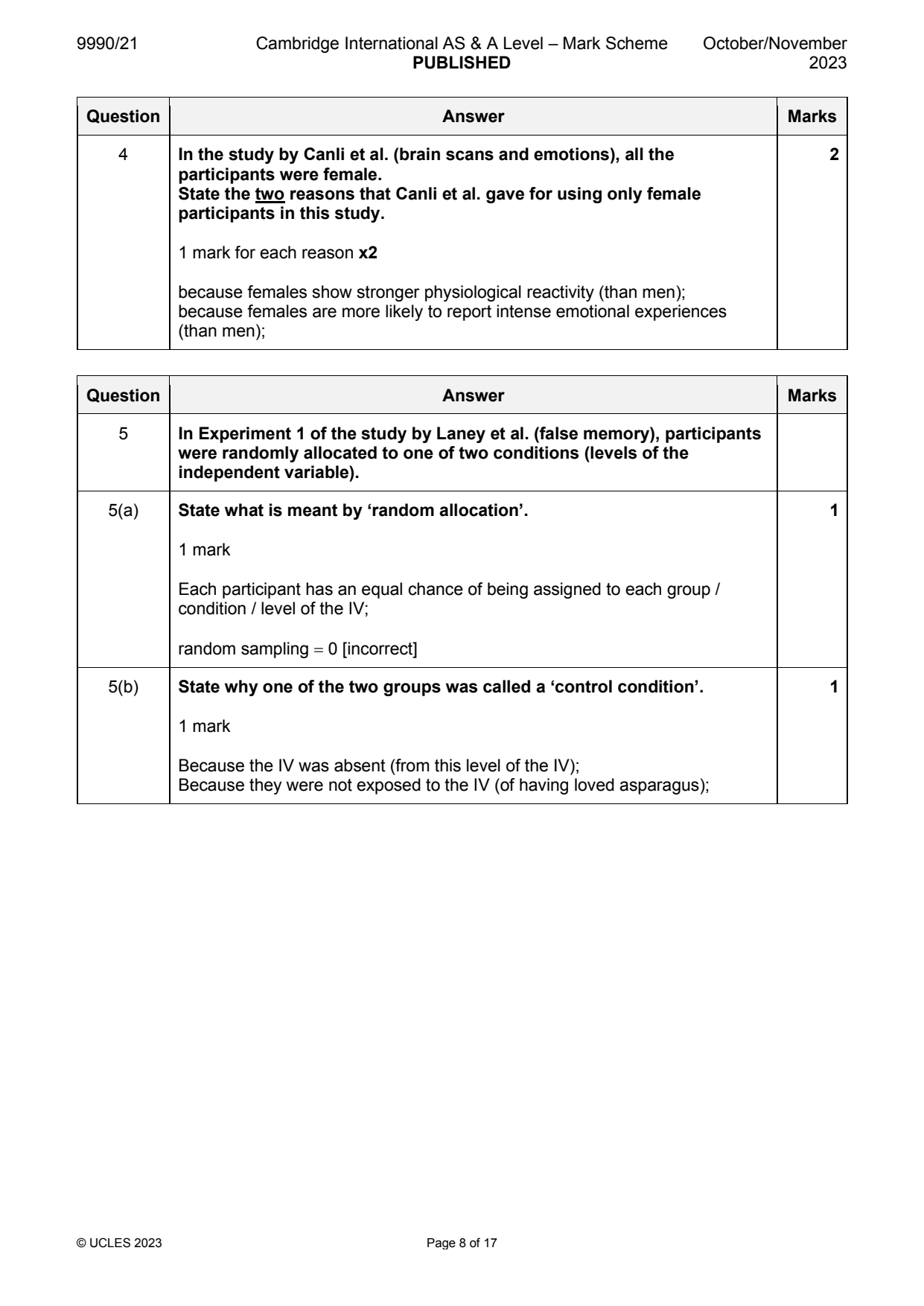9990-2023-on-21-q04 official mark scheme page