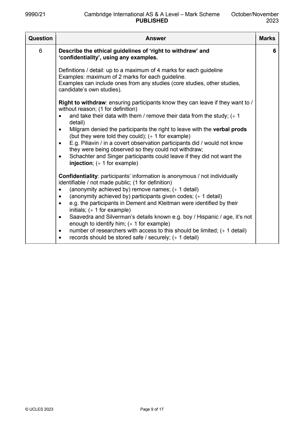 9990-2023-on-21-q06 official mark scheme page