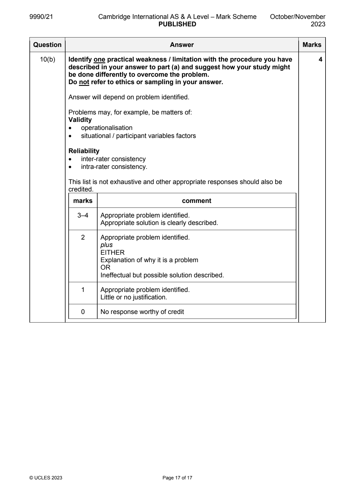 9990-2023-on-21-q10 official mark scheme page