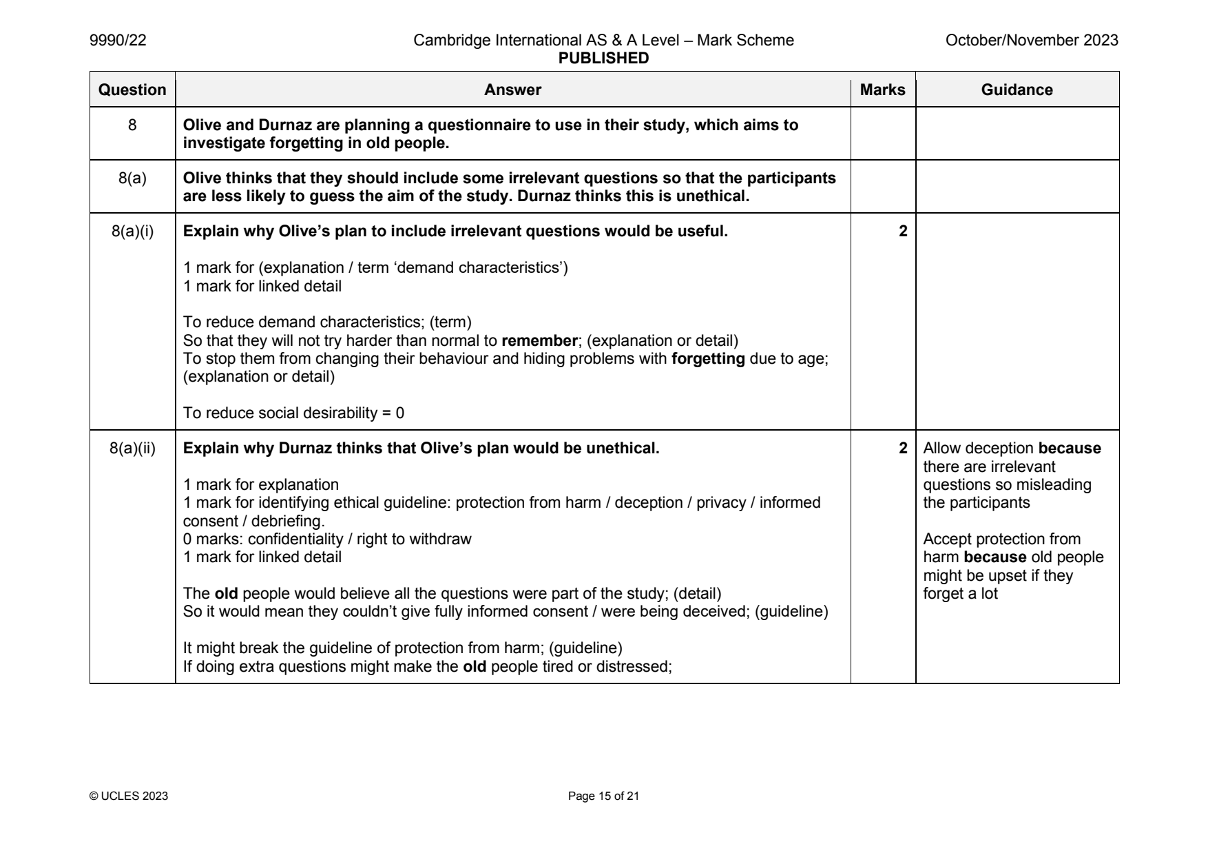 9990-2023-on-22-q08 official mark scheme page