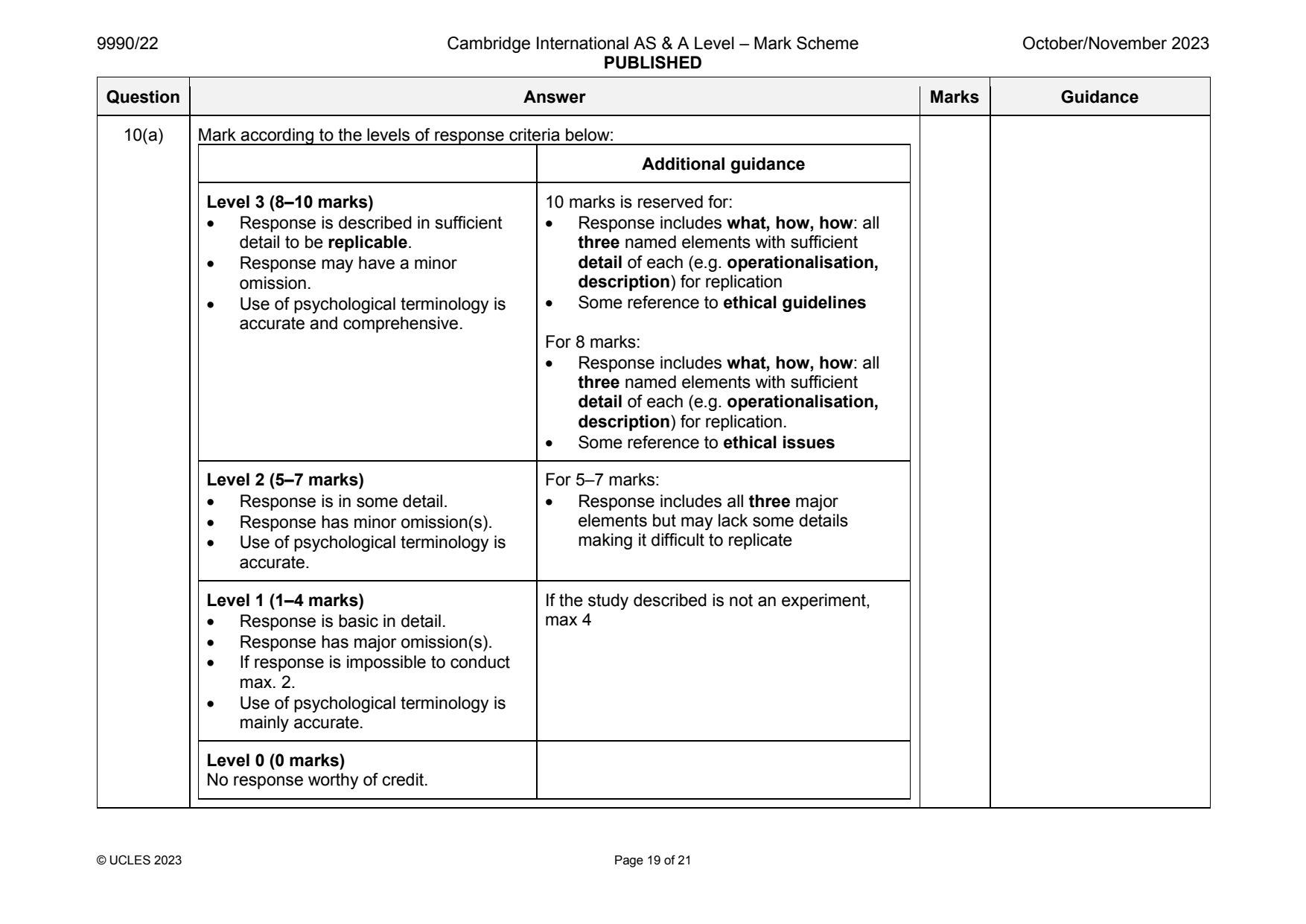 9990-2023-on-22-q10 official mark scheme page