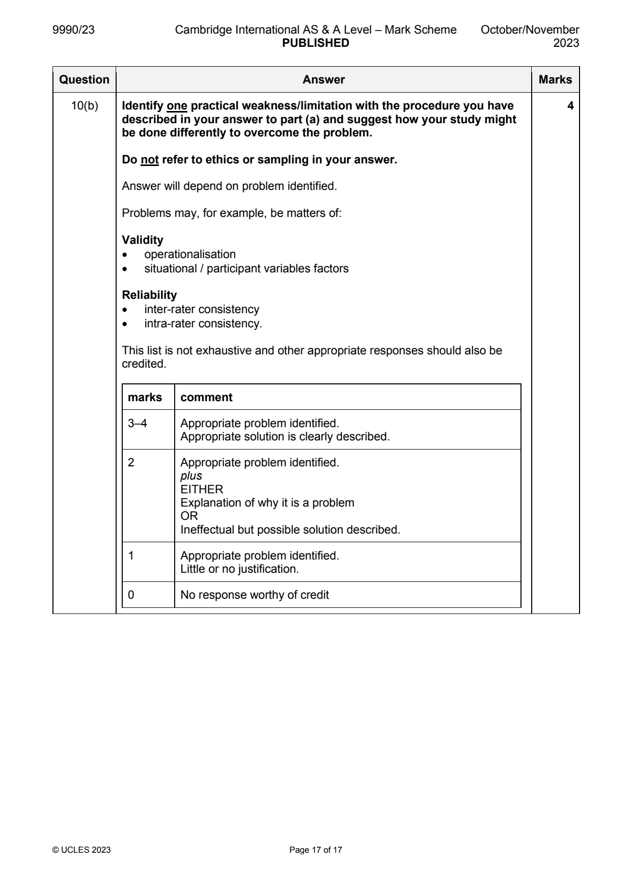 9990-2023-on-23-q10 official mark scheme page