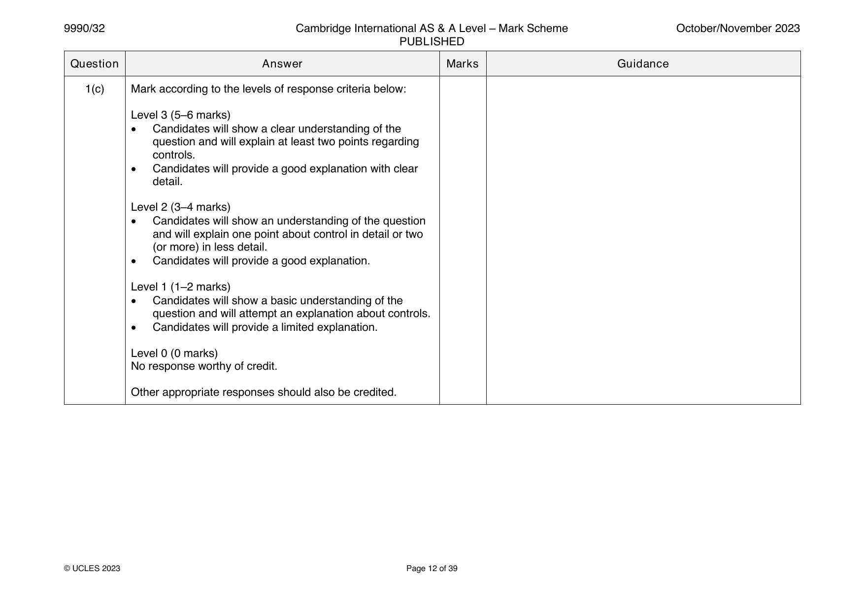 9990-2023-on-32-q01 official mark scheme page
