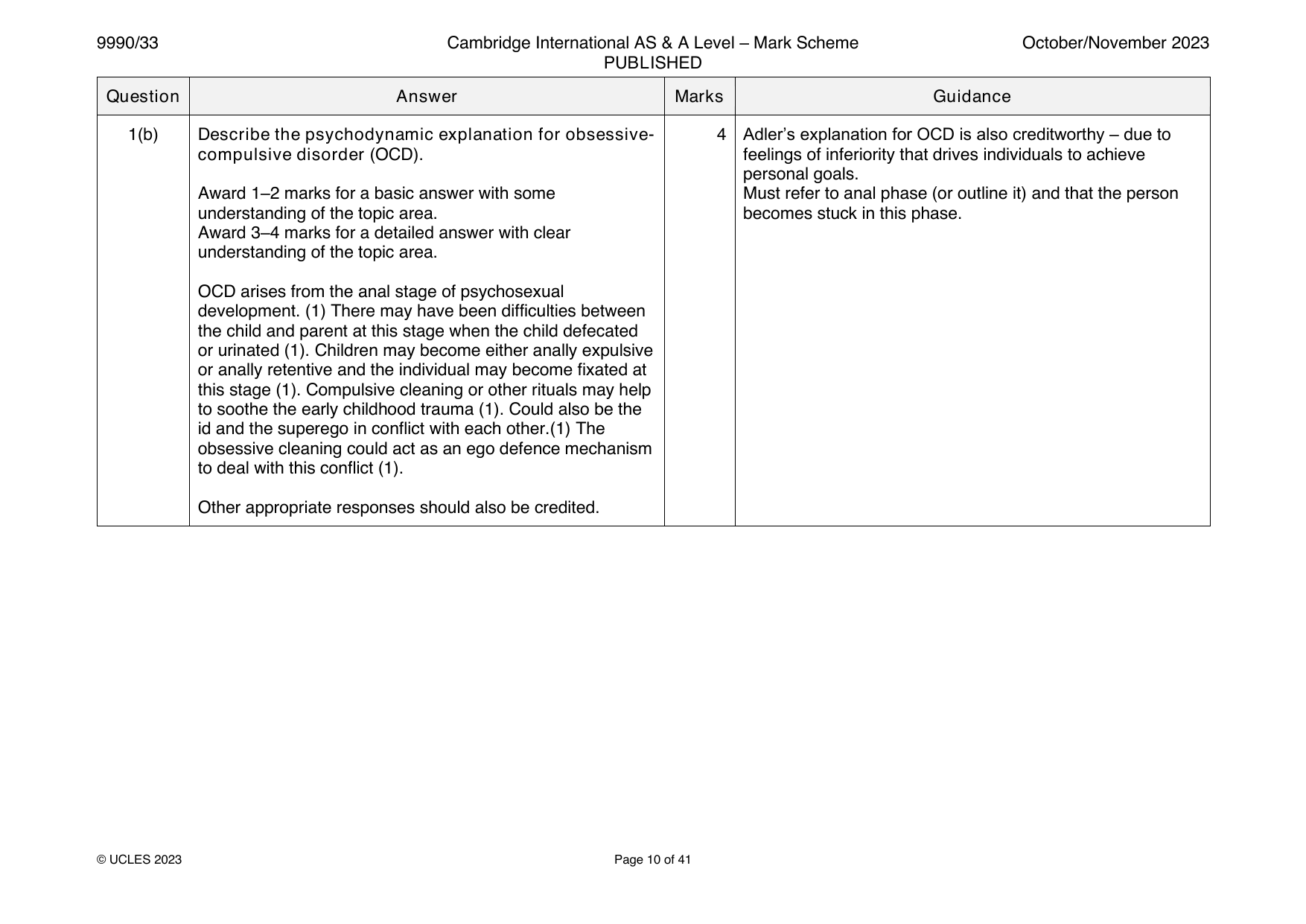 9990-2023-on-33-q01 official mark scheme page