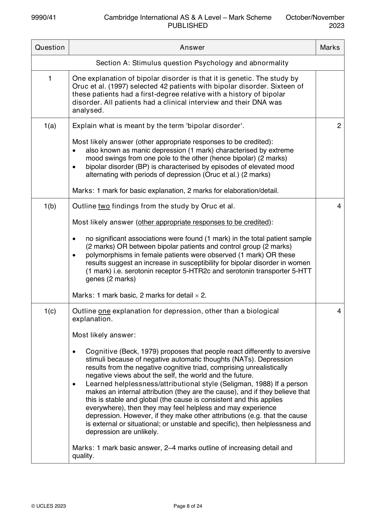 9990-2023-on-41-q01 official mark scheme page