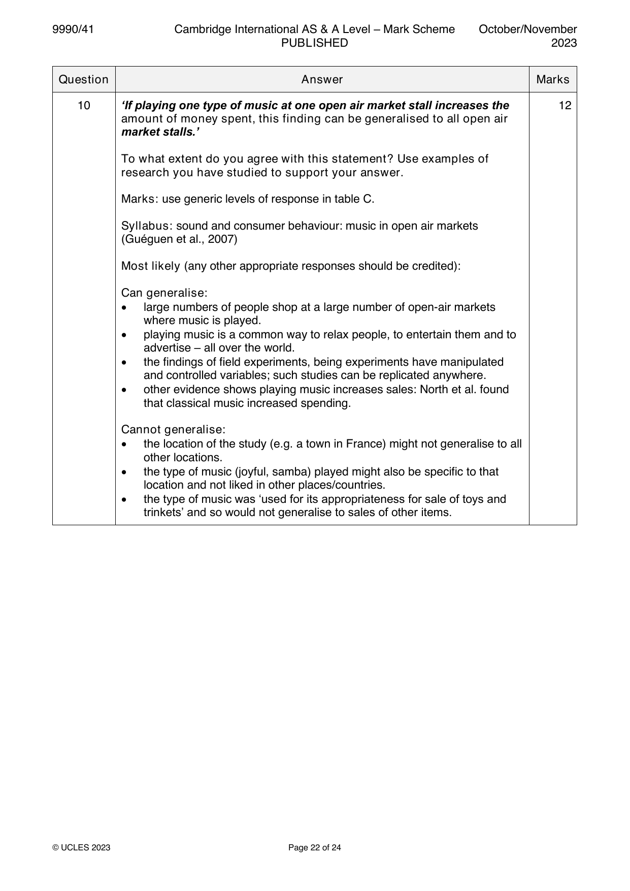 9990-2023-on-41-q10 official mark scheme page