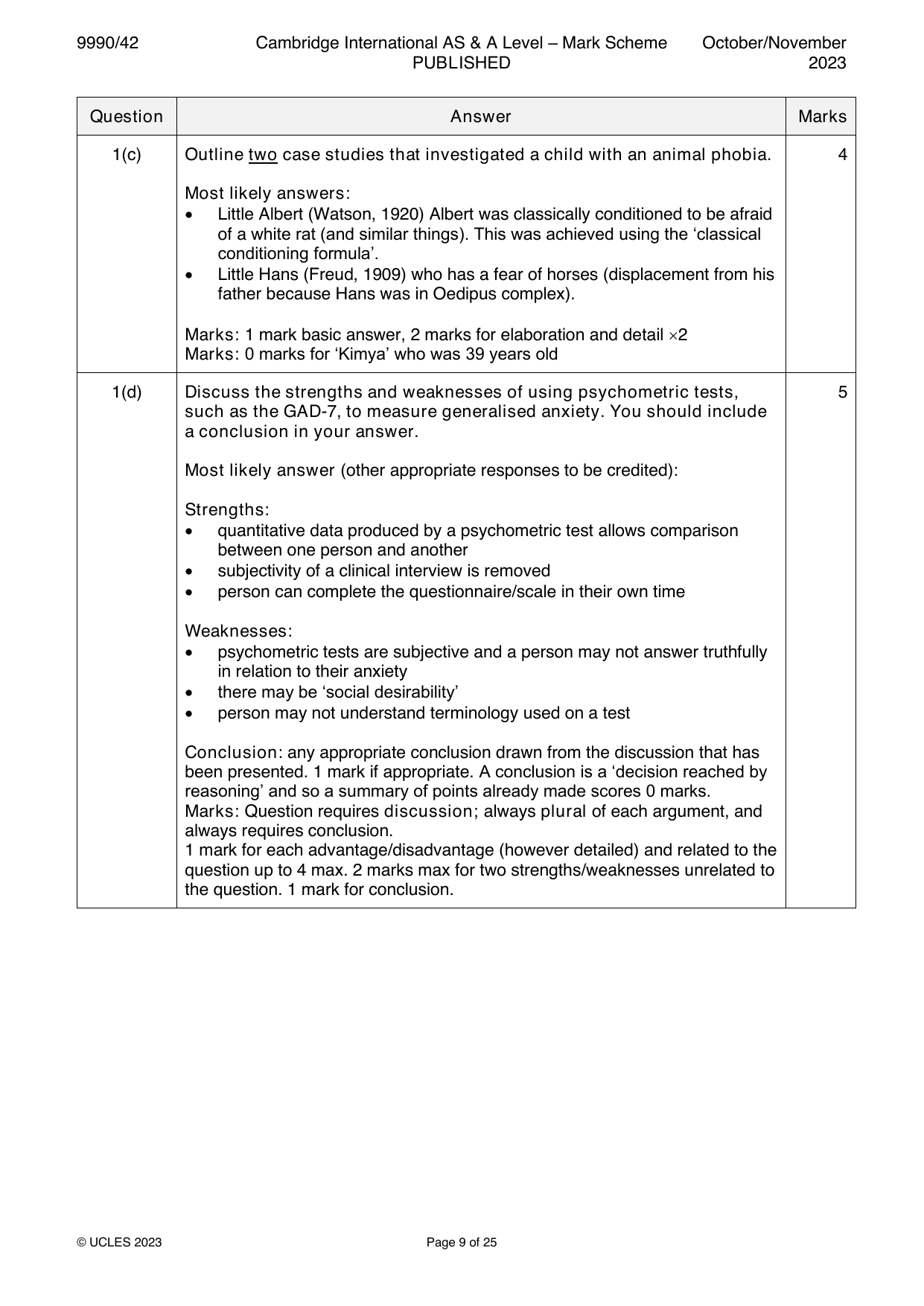9990-2023-on-42-q01 official mark scheme page
