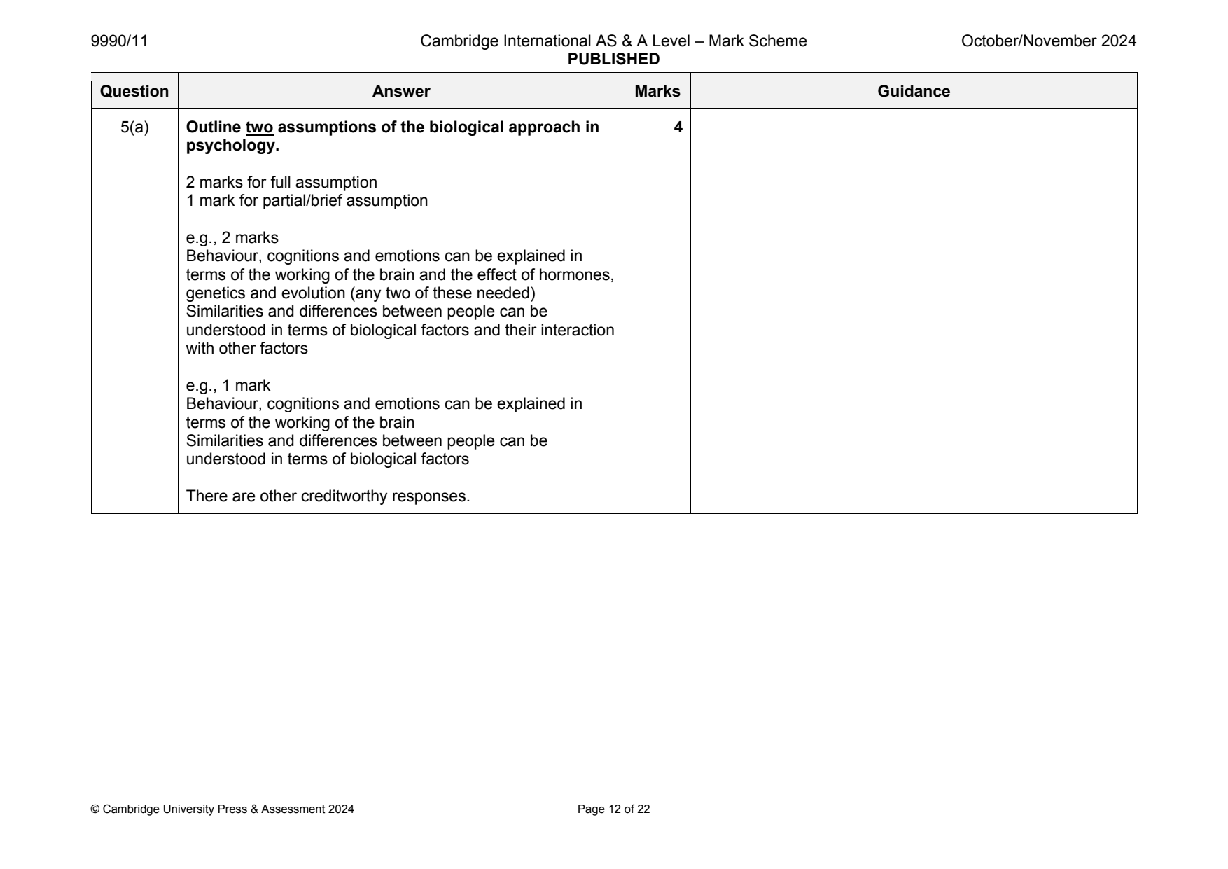 9990-2024-on-11-q05 official mark scheme page