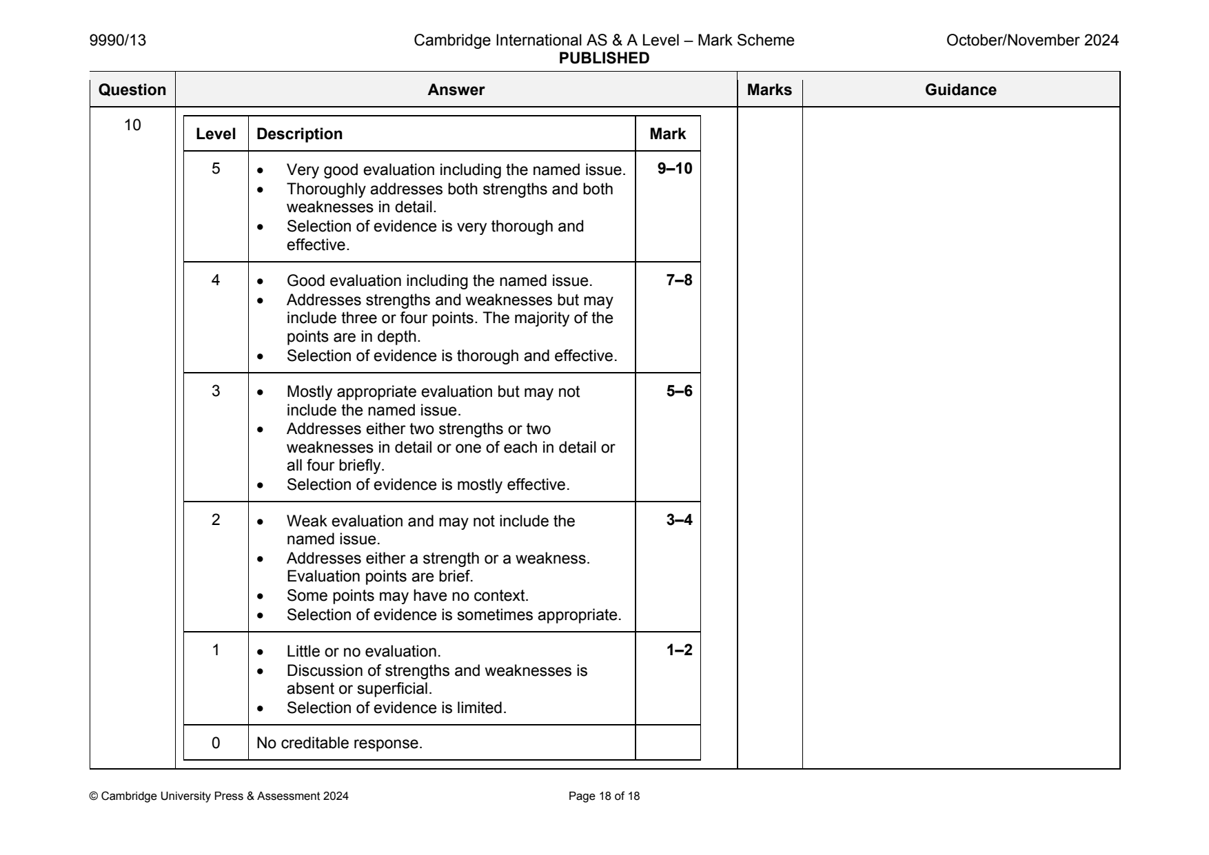9990-2024-on-13-q10 official mark scheme page
