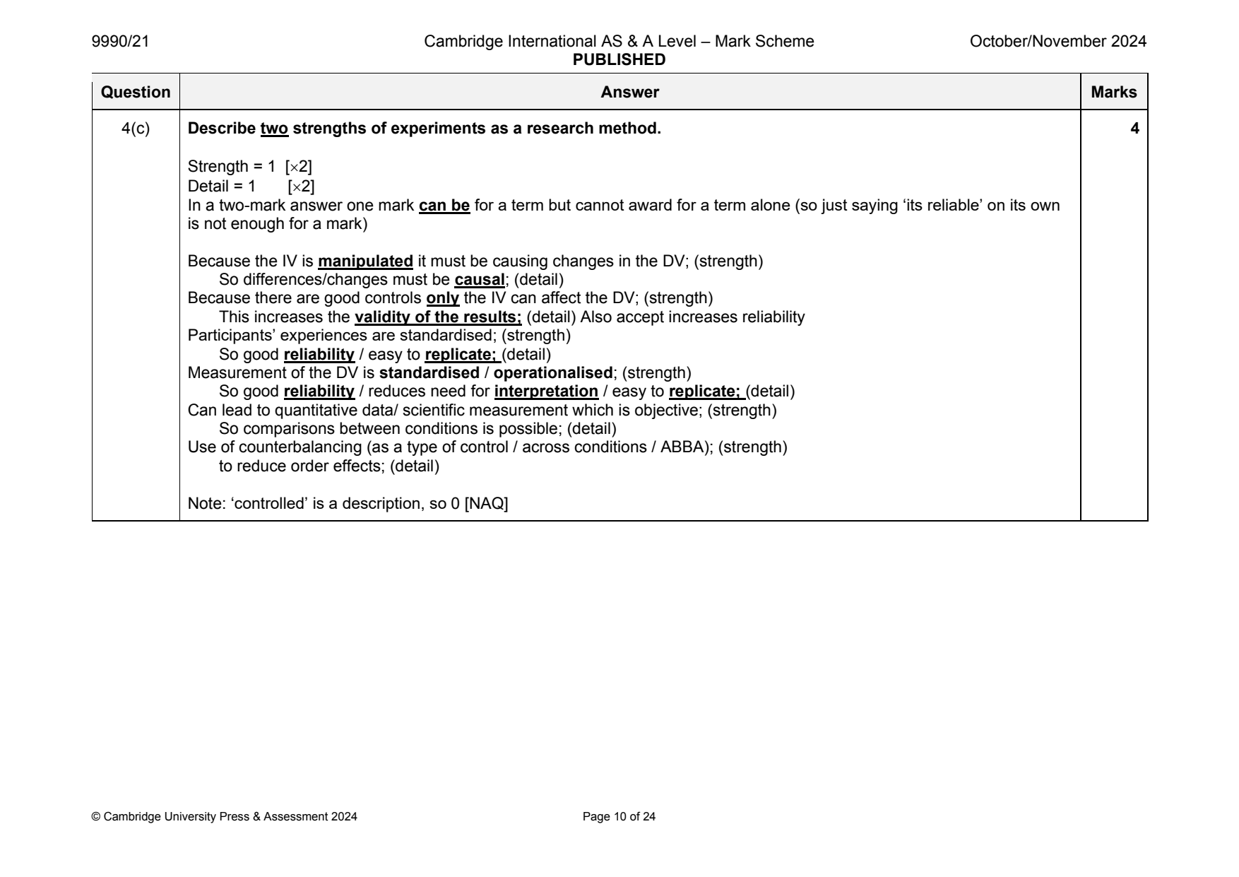 9990-2024-on-21-q04 official mark scheme page