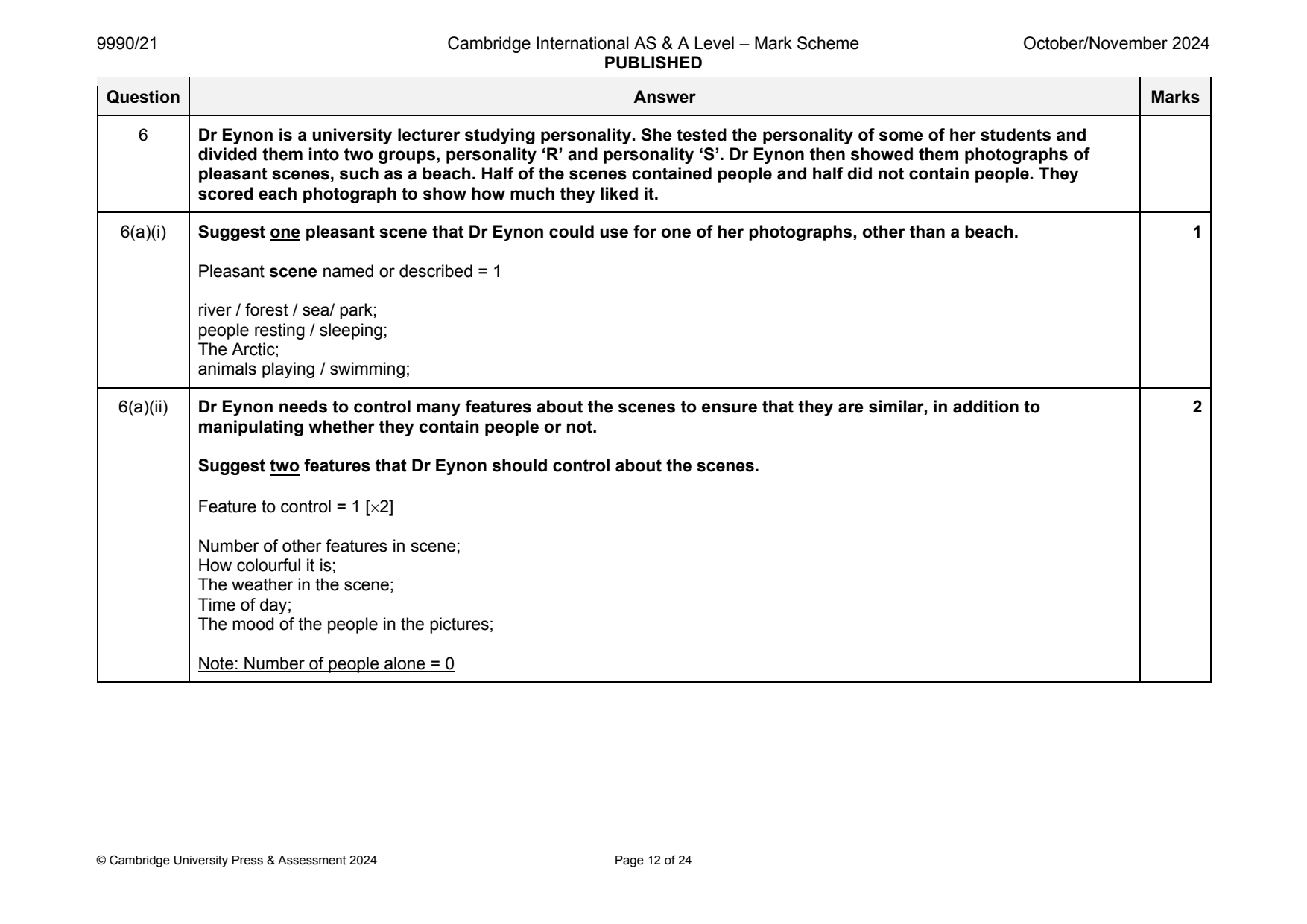 9990-2024-on-21-q06 official mark scheme page
