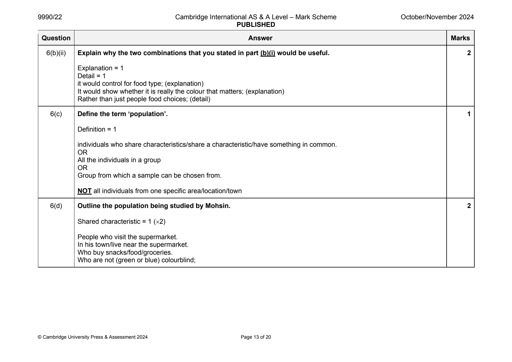 9990-2024-on-22-q06 official mark scheme page