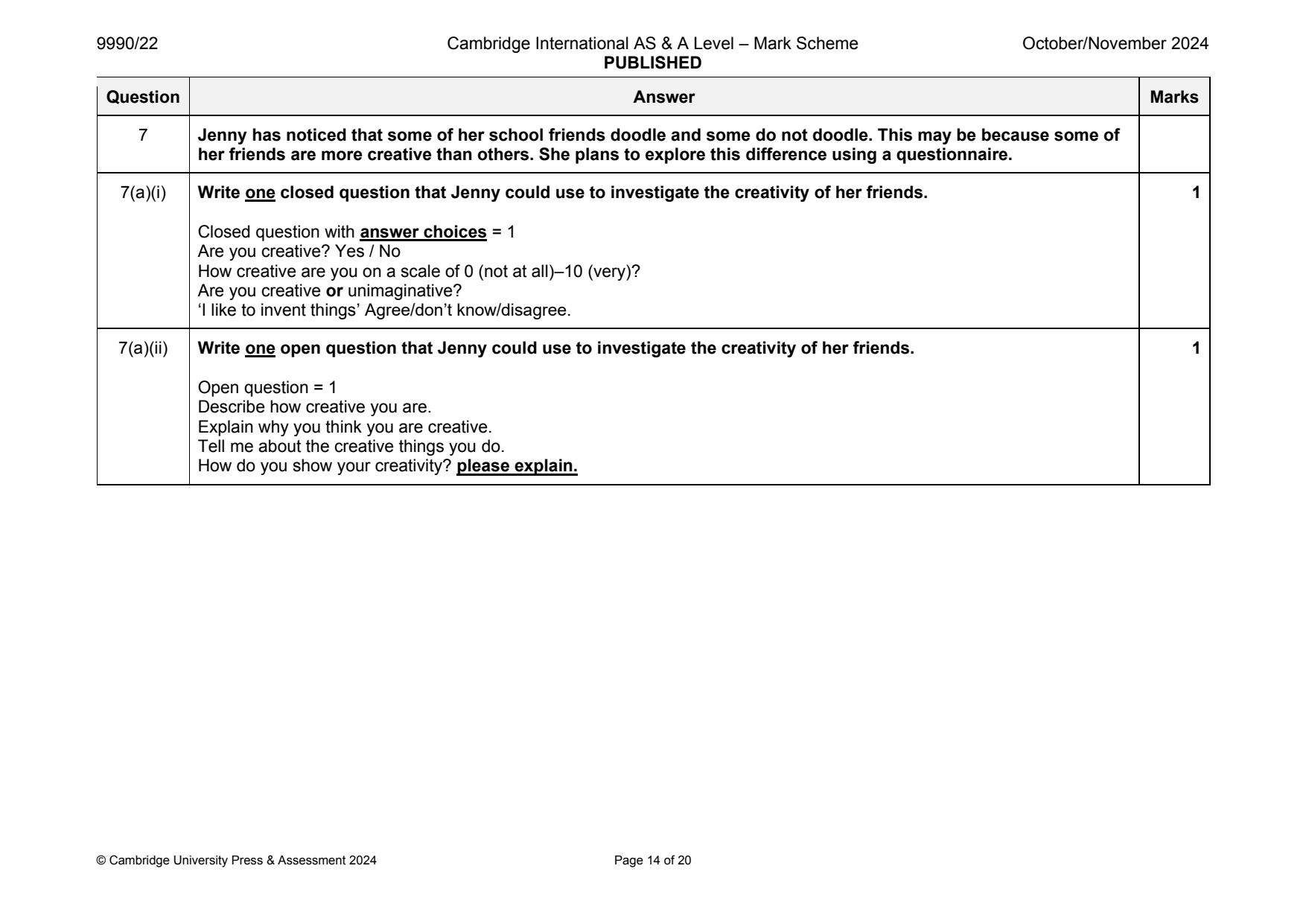 9990-2024-on-22-q07 official mark scheme page