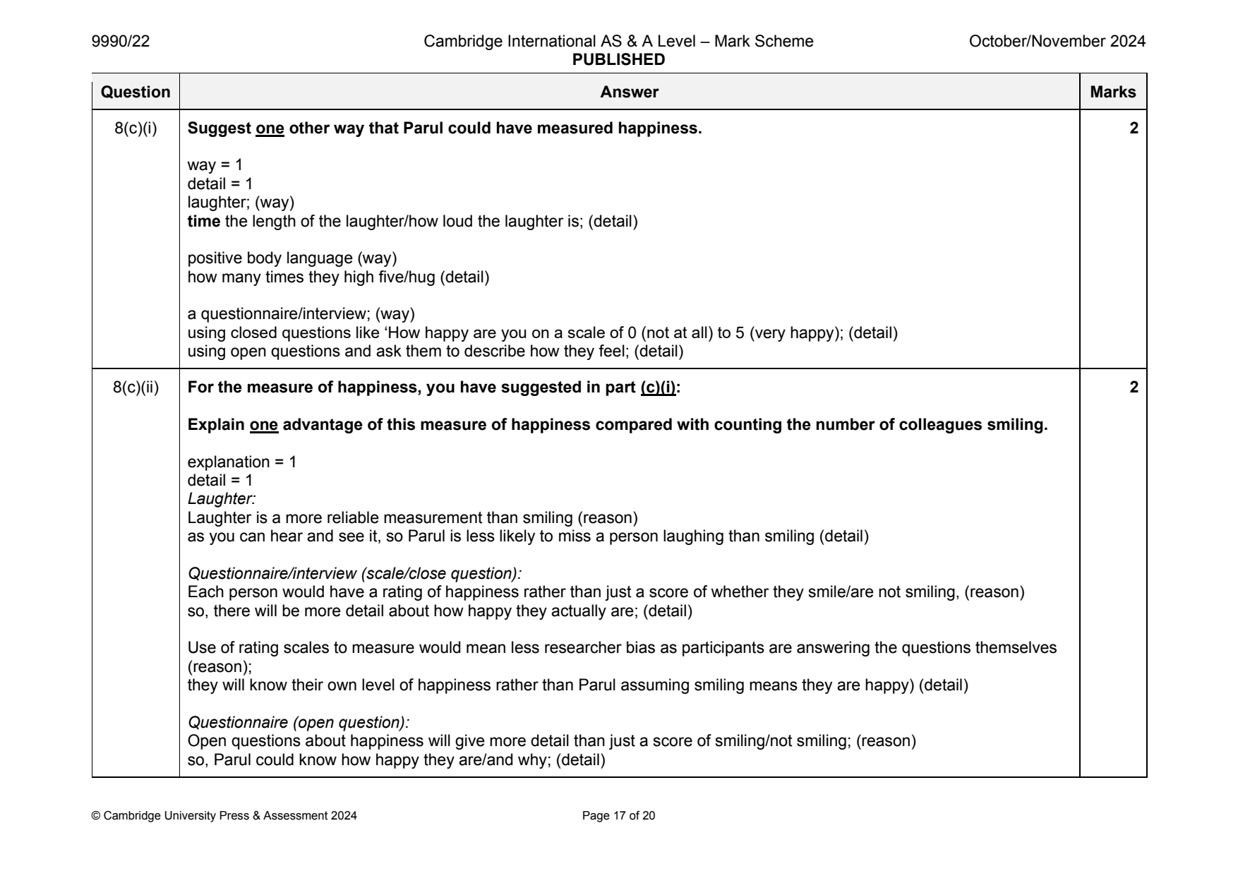 9990-2024-on-22-q08 official mark scheme page