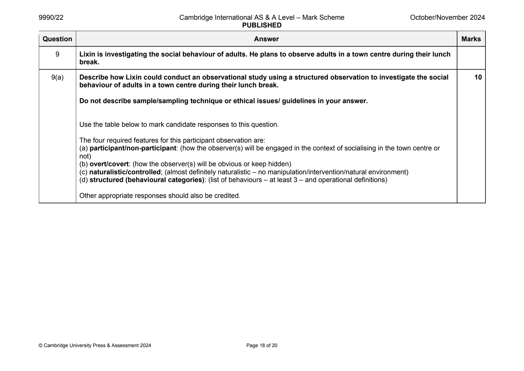 9990-2024-on-22-q09 official mark scheme page